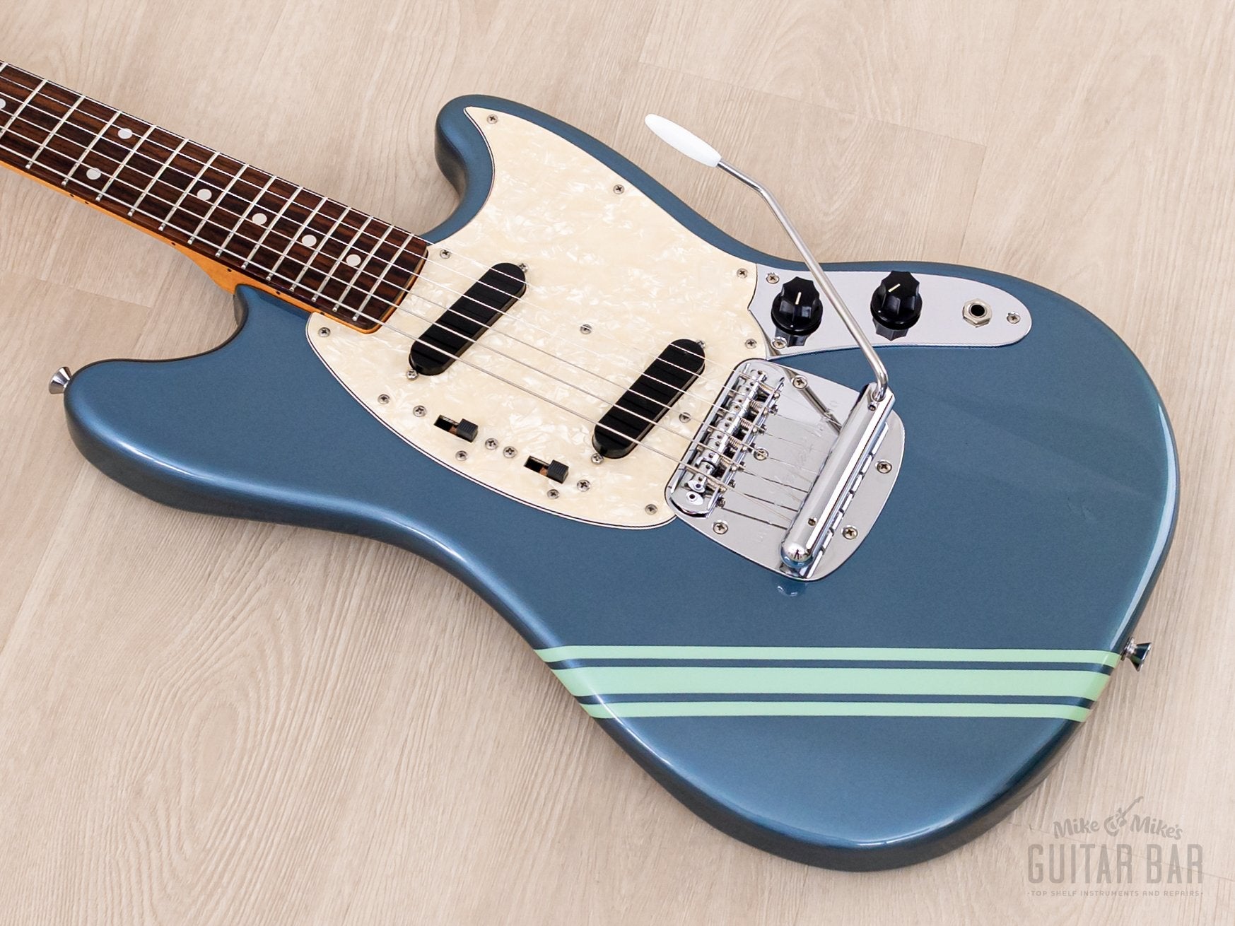 2008 Fender Mustang '73 Vintage Reissue MG73-CO Competition Burgundy (Blue) + Headstock, Cobain-Spec, Japan CIJ