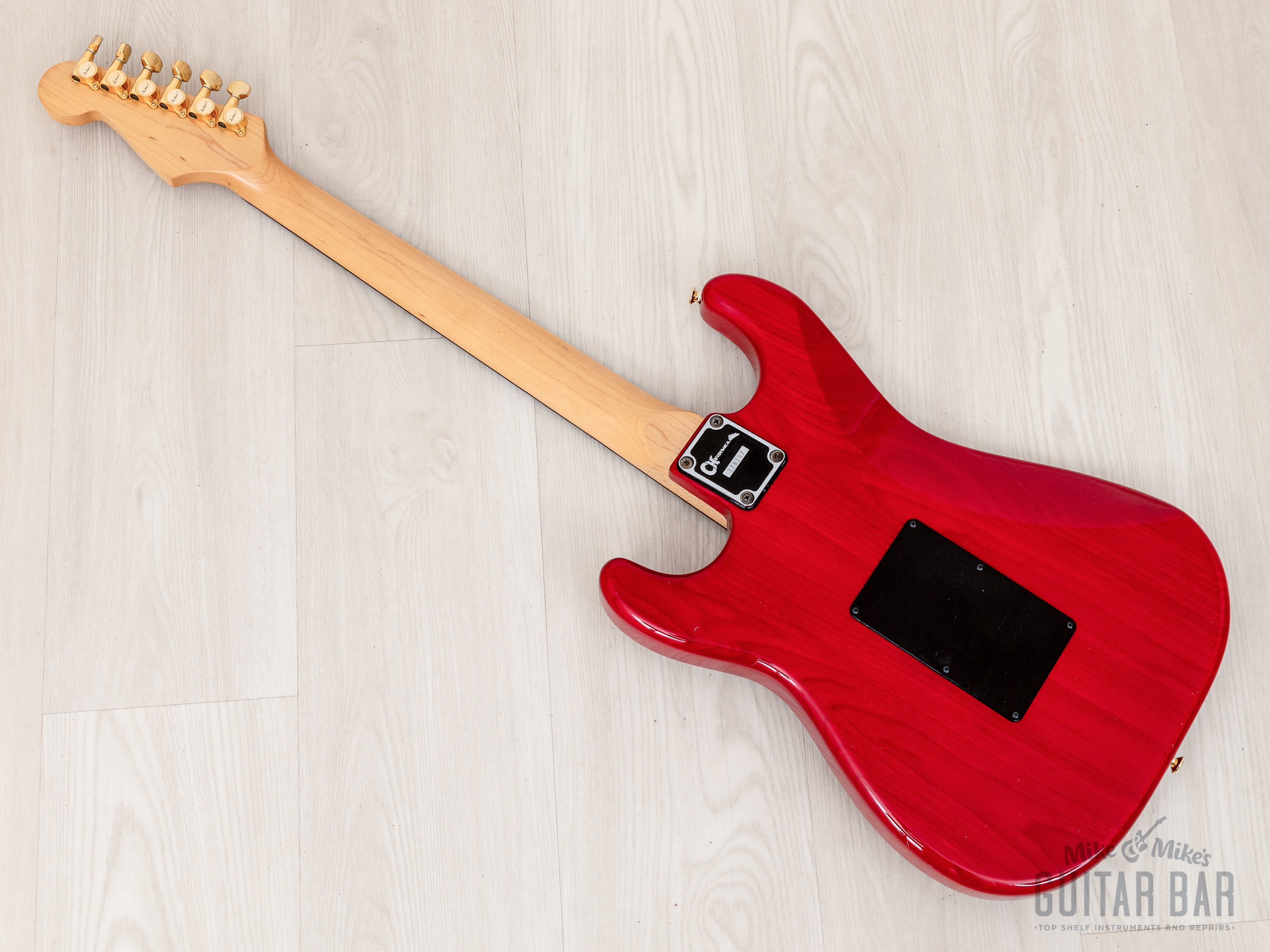 1991 Charvel by Jackson CST-060-SSH Superstrat S-Style See-Through Red