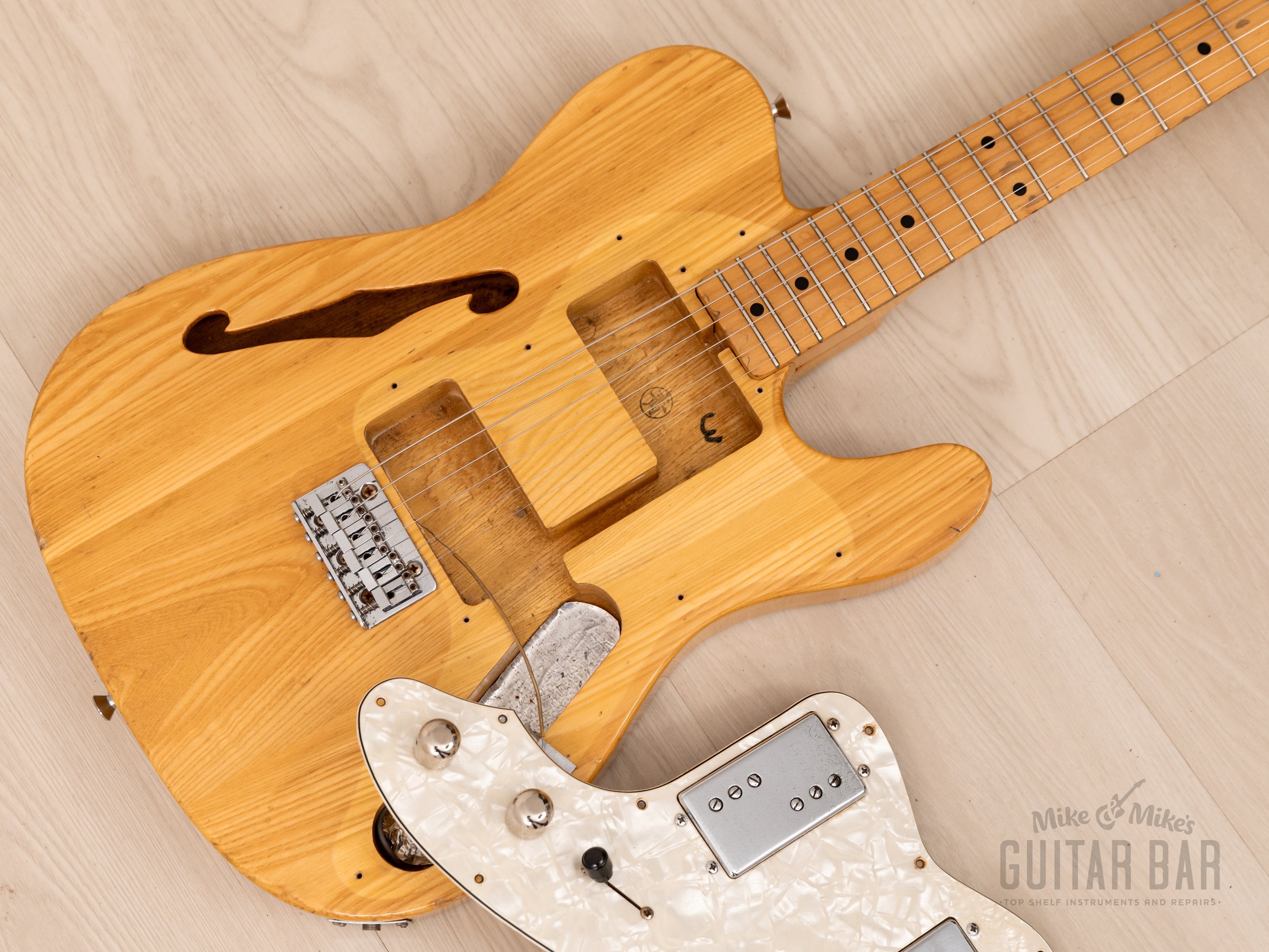 1987 Fender Telecaster Thinline '72 Vintage Reissue TN72-75 Natural w/  Maxon Wide Range, Japan MIJ Fujigen