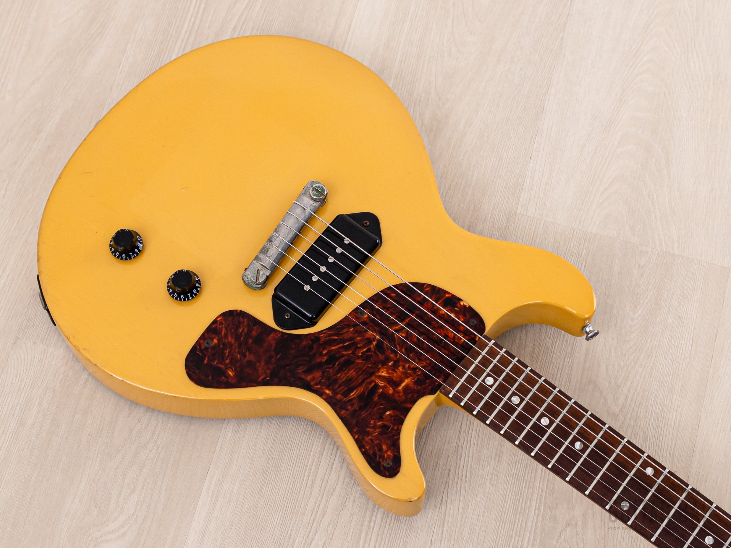1996 Gibson Limited Edition Les Paul Junior Double Cut TV Yellow Yamano-Spec w/ ThroBak, Case
