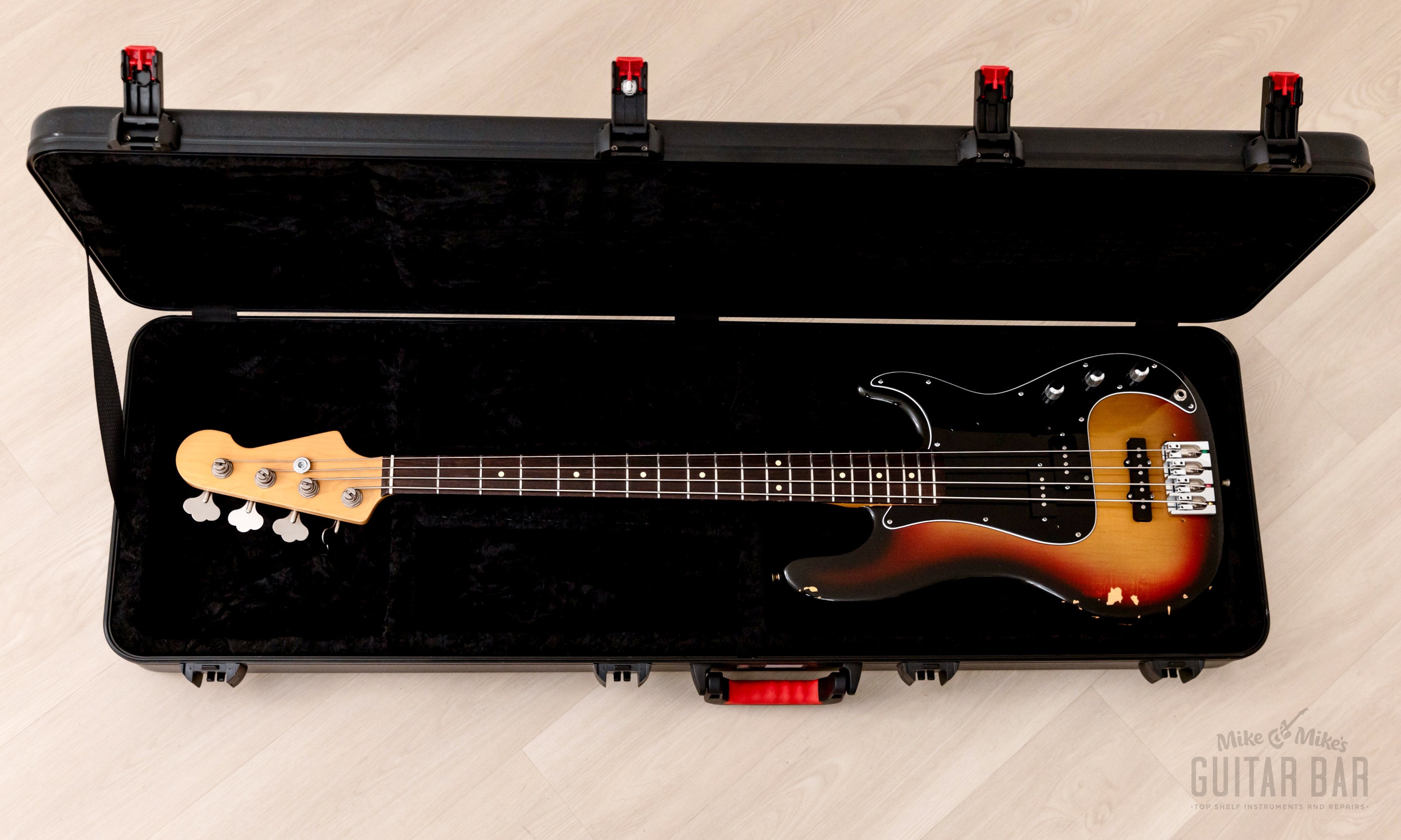 1970s Fender Precision Bass Body w/ USA Custom Neck & Lindy Fralin Pickups, Sunburst w/ Case