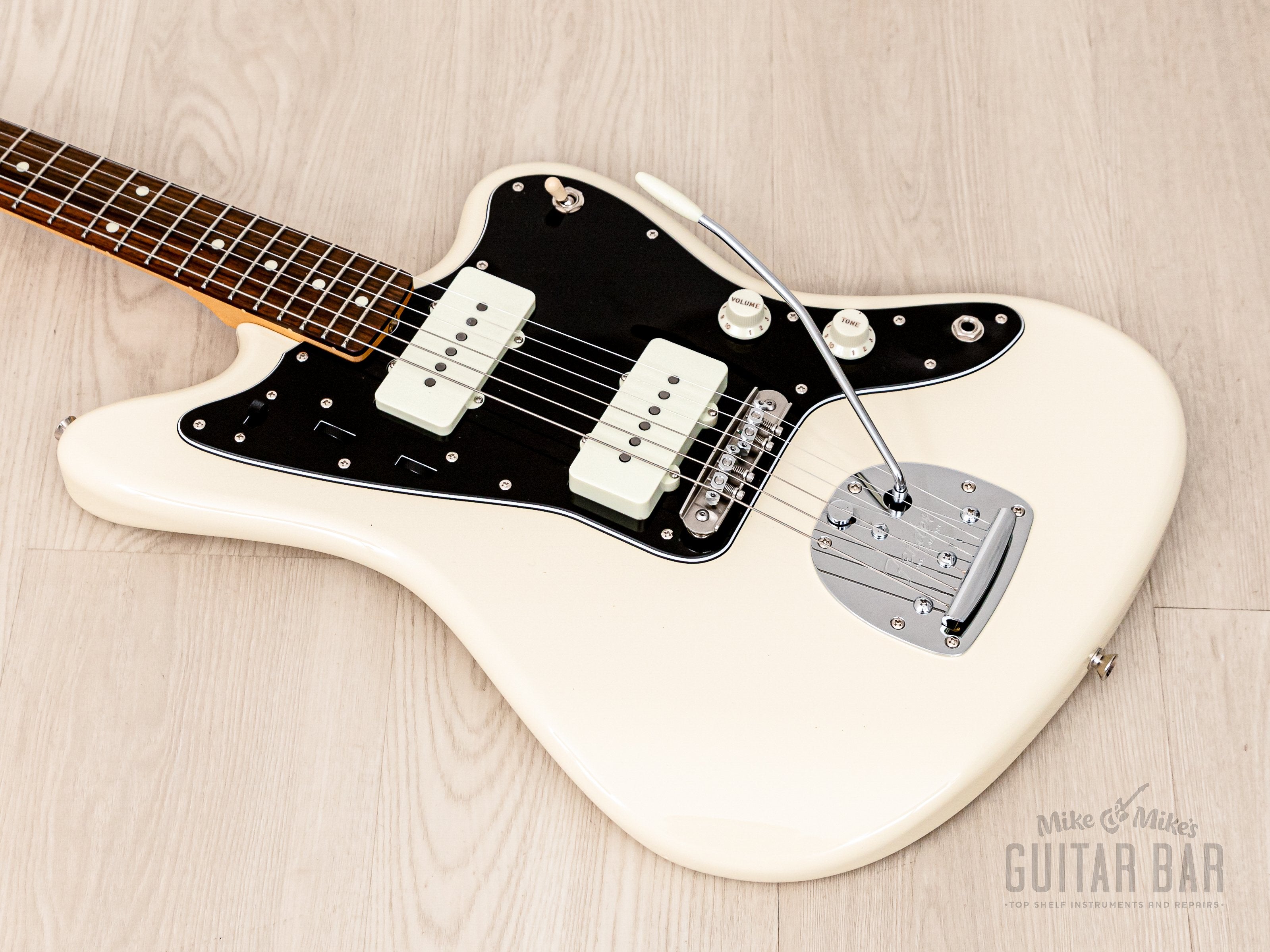 2020 Fender Hybrid 60s Jazzmaster Olympic White Near-Mint w/ Mastery Bridge & Case, Japan MIJ