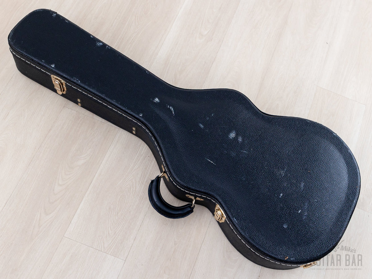 Black tolex hardshell case, top view