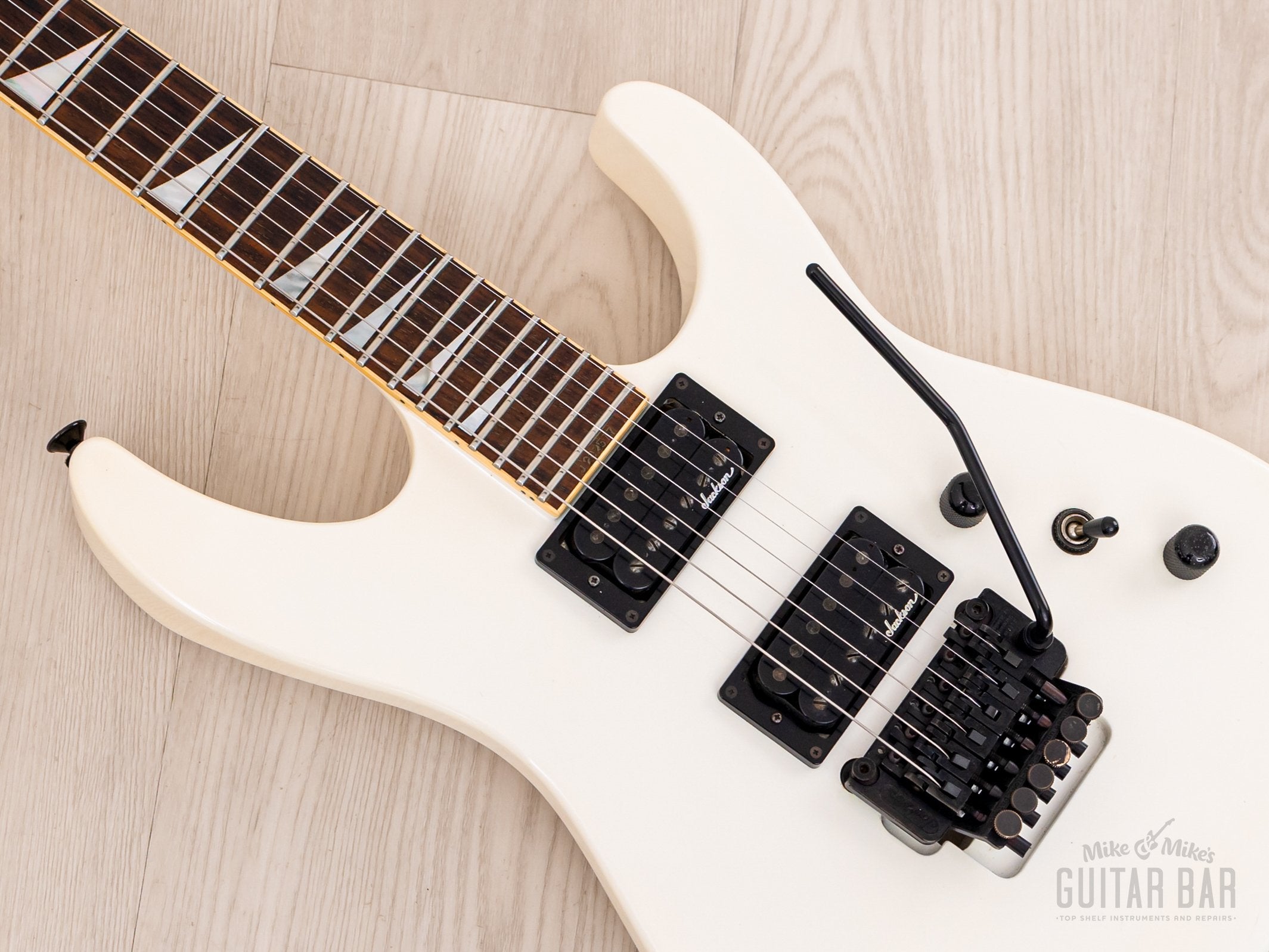 1992 Grover Jackson Soloist Standard HH Neck Through Guitar Pearl Violet White w/ Floyd Rose & Case, Japan