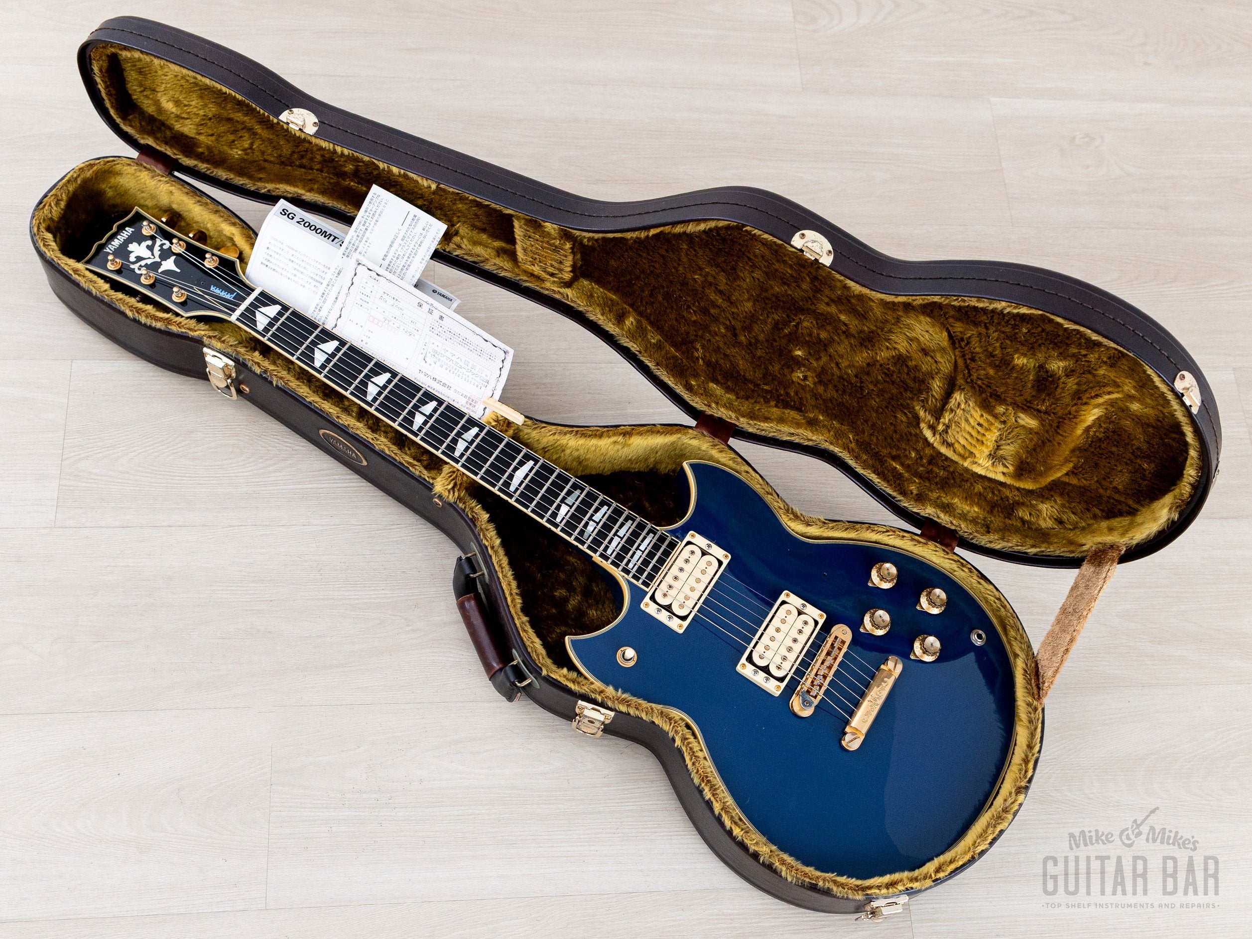 1998 Yamaha Takanaka Signature SG-2000MT Lagoon Blue, Near-Mint w/ Cas
