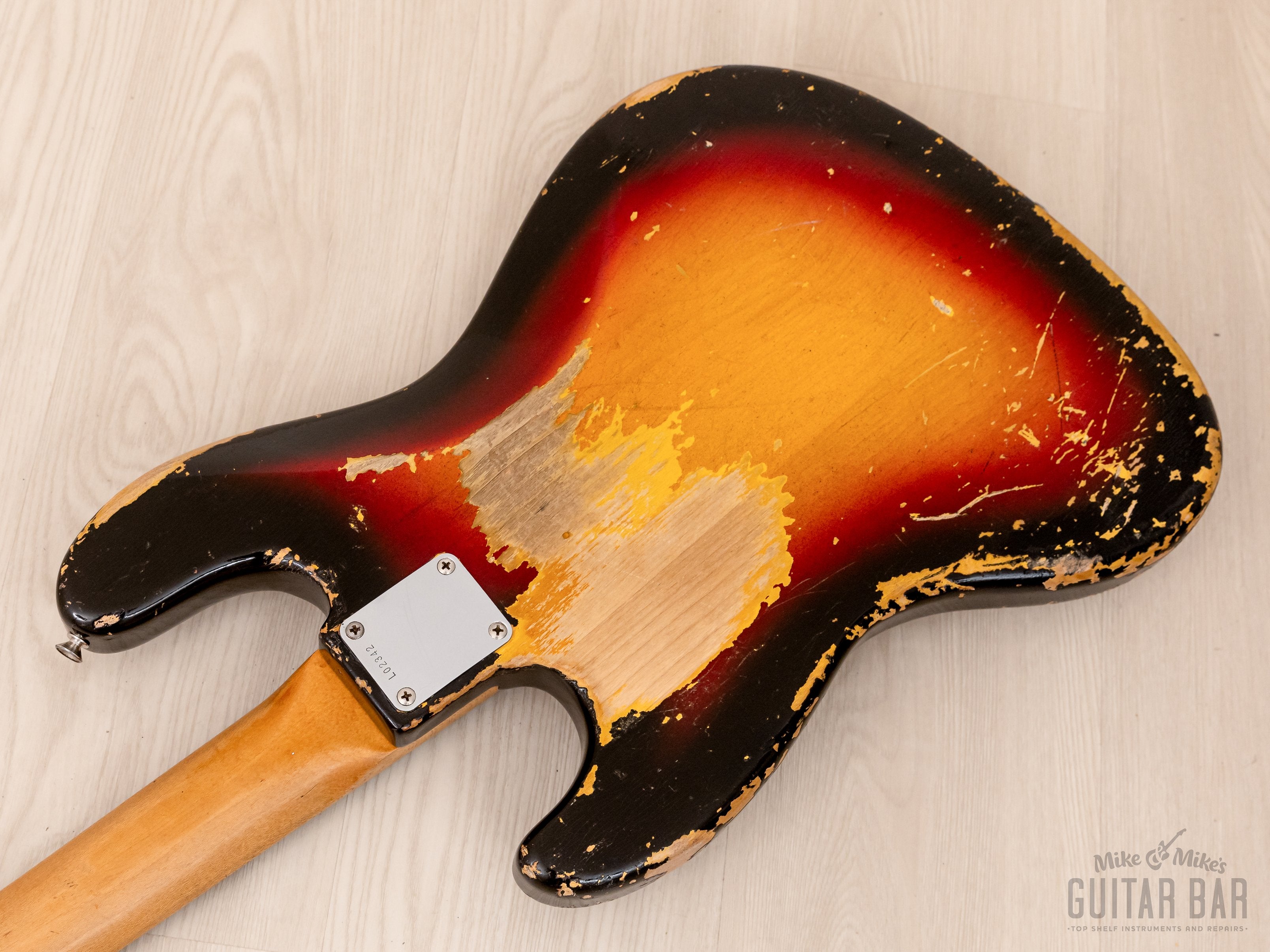 1963 Fender Jazz Bass Pre-CBS Vintage Bass Sunburst w/ Case