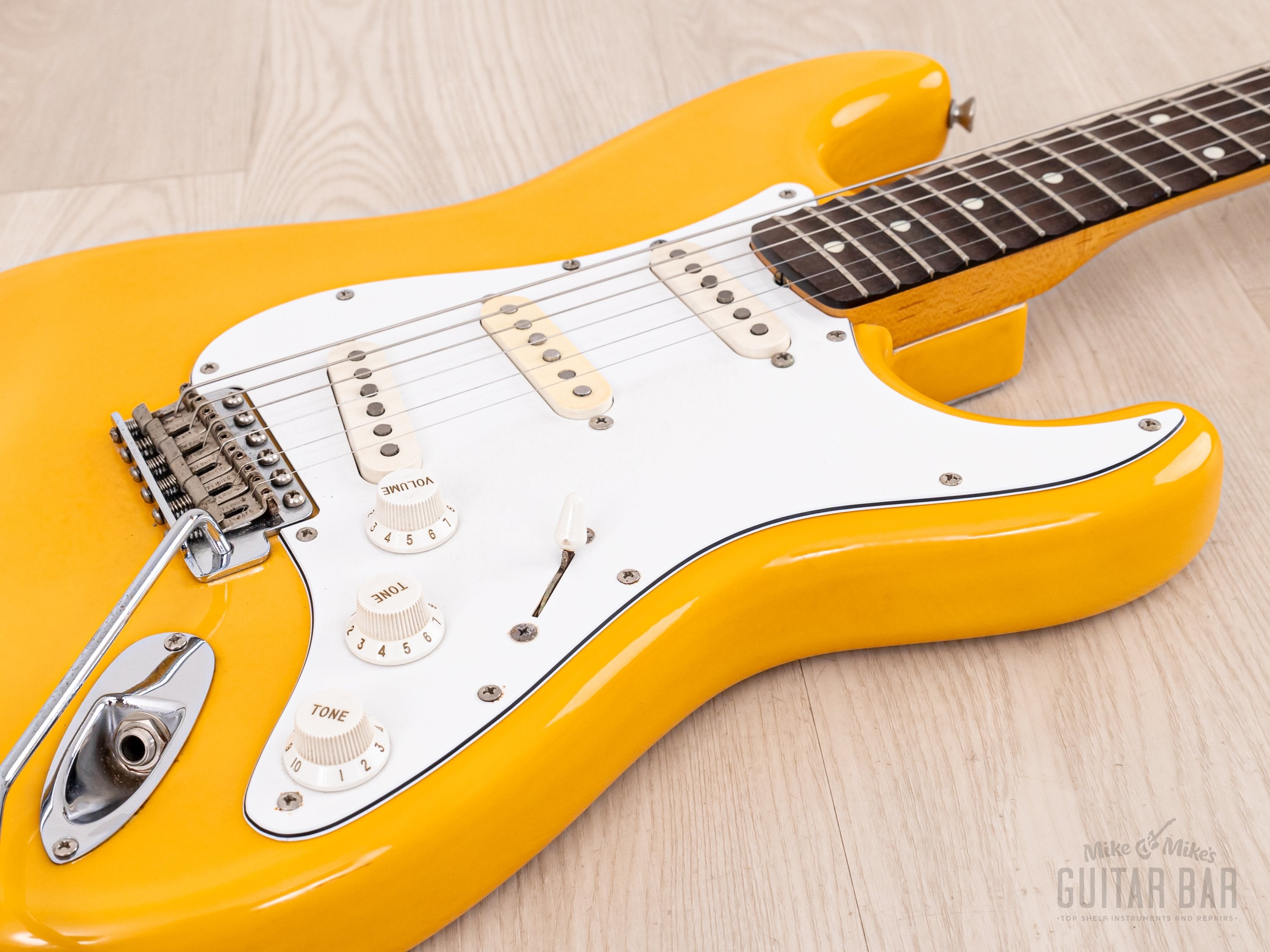 1986 Fender Order Made Yngwie Malmsteen Stratocaster ST62 Yellow White w/ USA Dimarzio DP117, Japan MIJ Fujigen