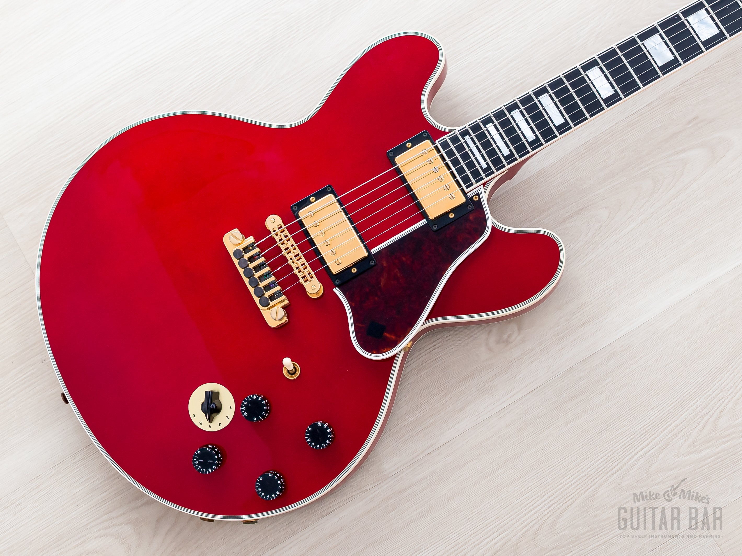 1997 Gibson BB King Lucille ES-355 Semi-Hollowbody Guitar Cherry Stere