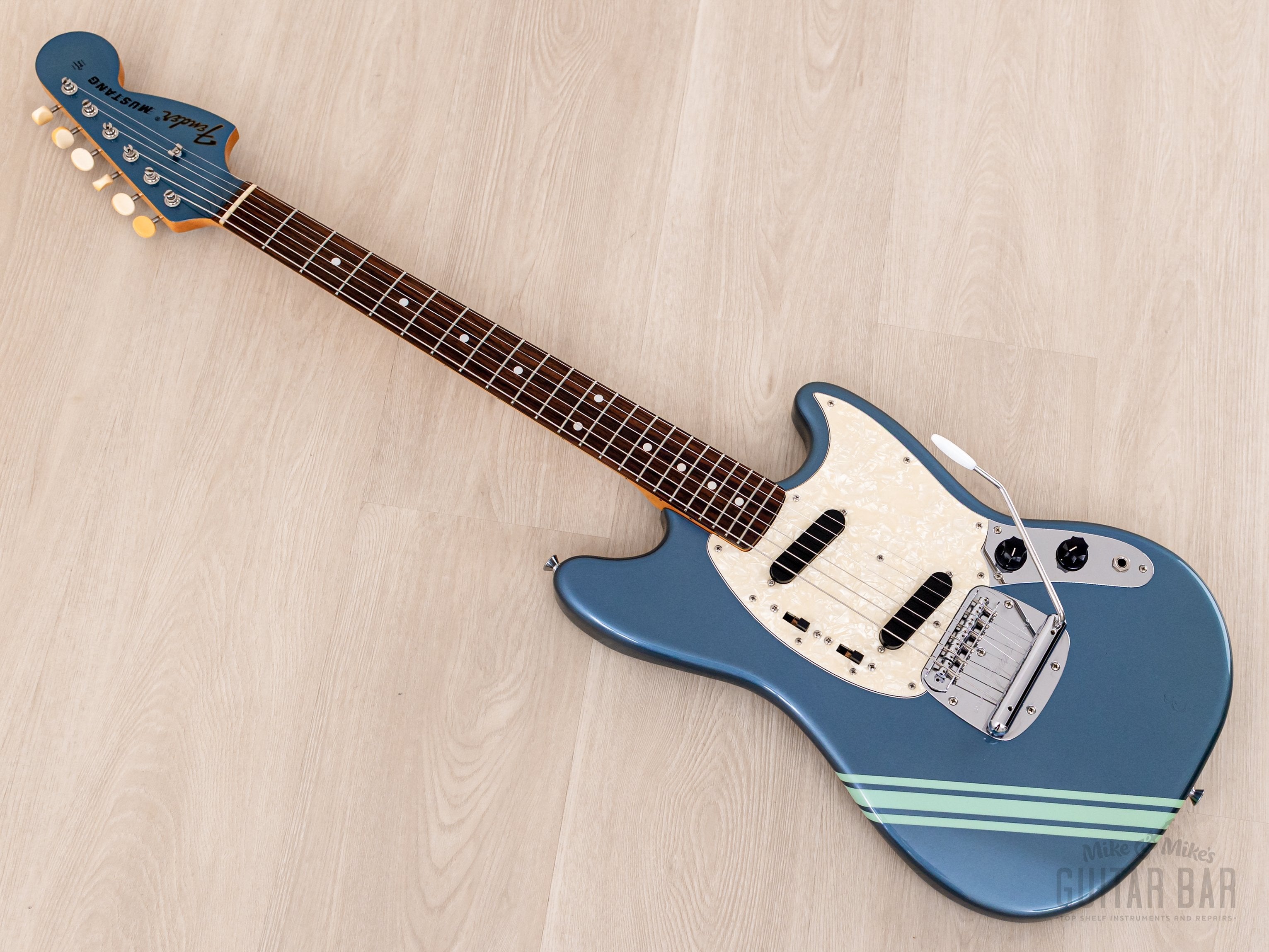 2008 Fender Mustang '73 Vintage Reissue MG73-CO Competition Burgundy (Blue) + Headstock, Cobain-Spec, Japan CIJ