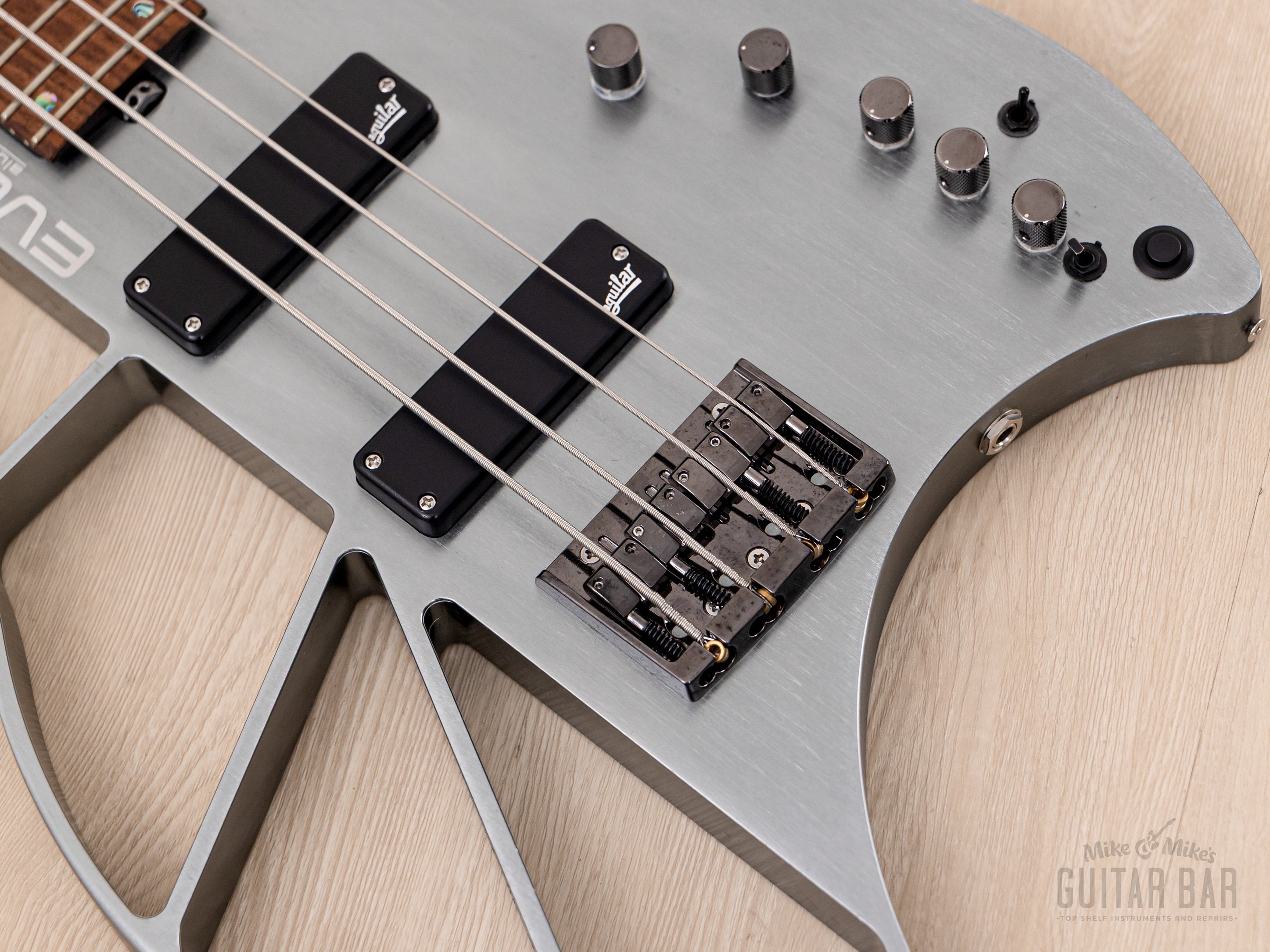 2021 EVO Bass B0101Z-4 Aluminum Body w/ Aguilar Pickups, OPB-3 Active Preamp, Flight Case & Tags