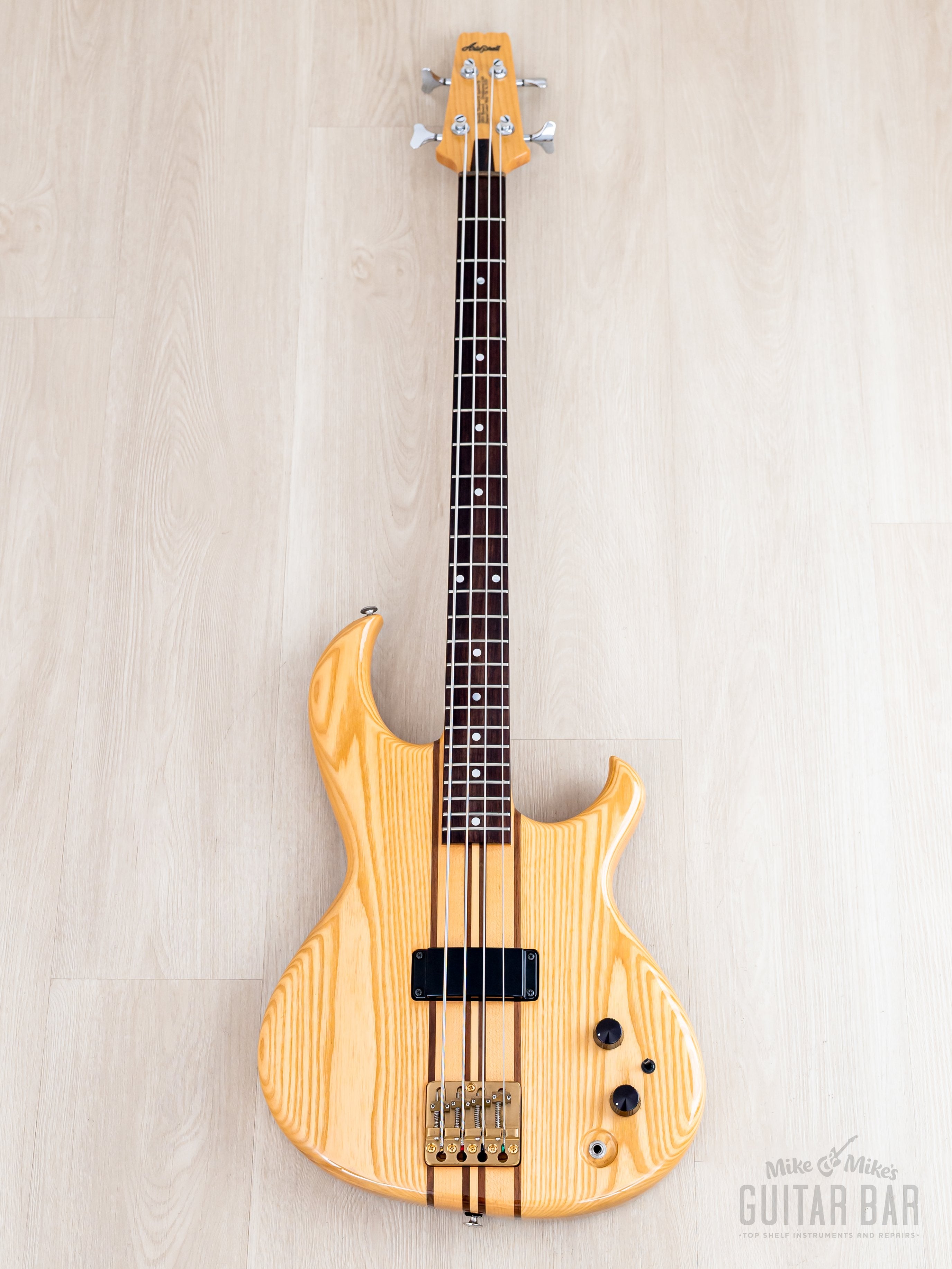 1981 Aria Pro II SB-700 Vintage Neck Through Bass Natural, Japan Matsu