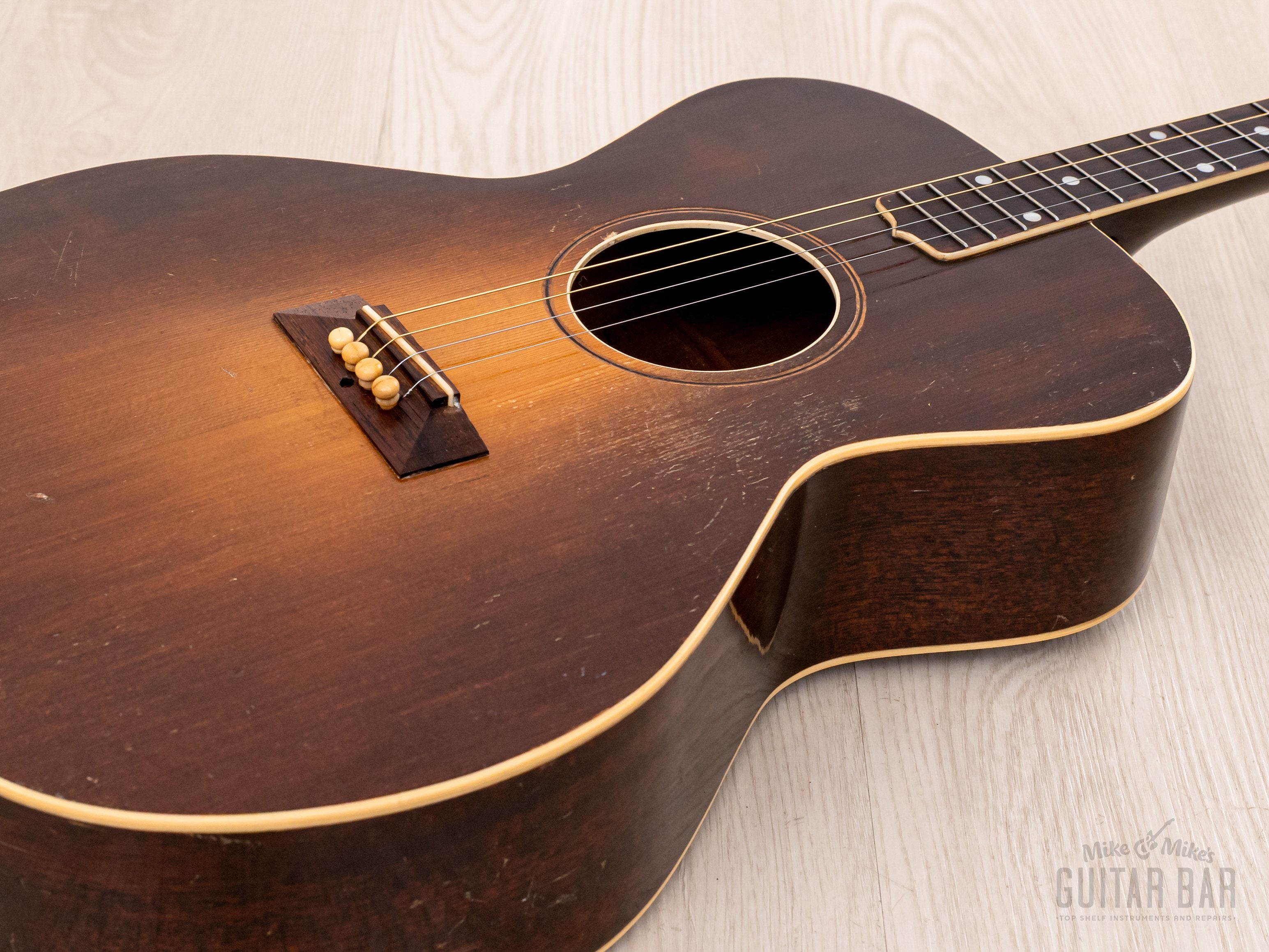 1928 Gibson TG-1 Vintage Tenor Acoustic Guitar Sunburst w/ Case