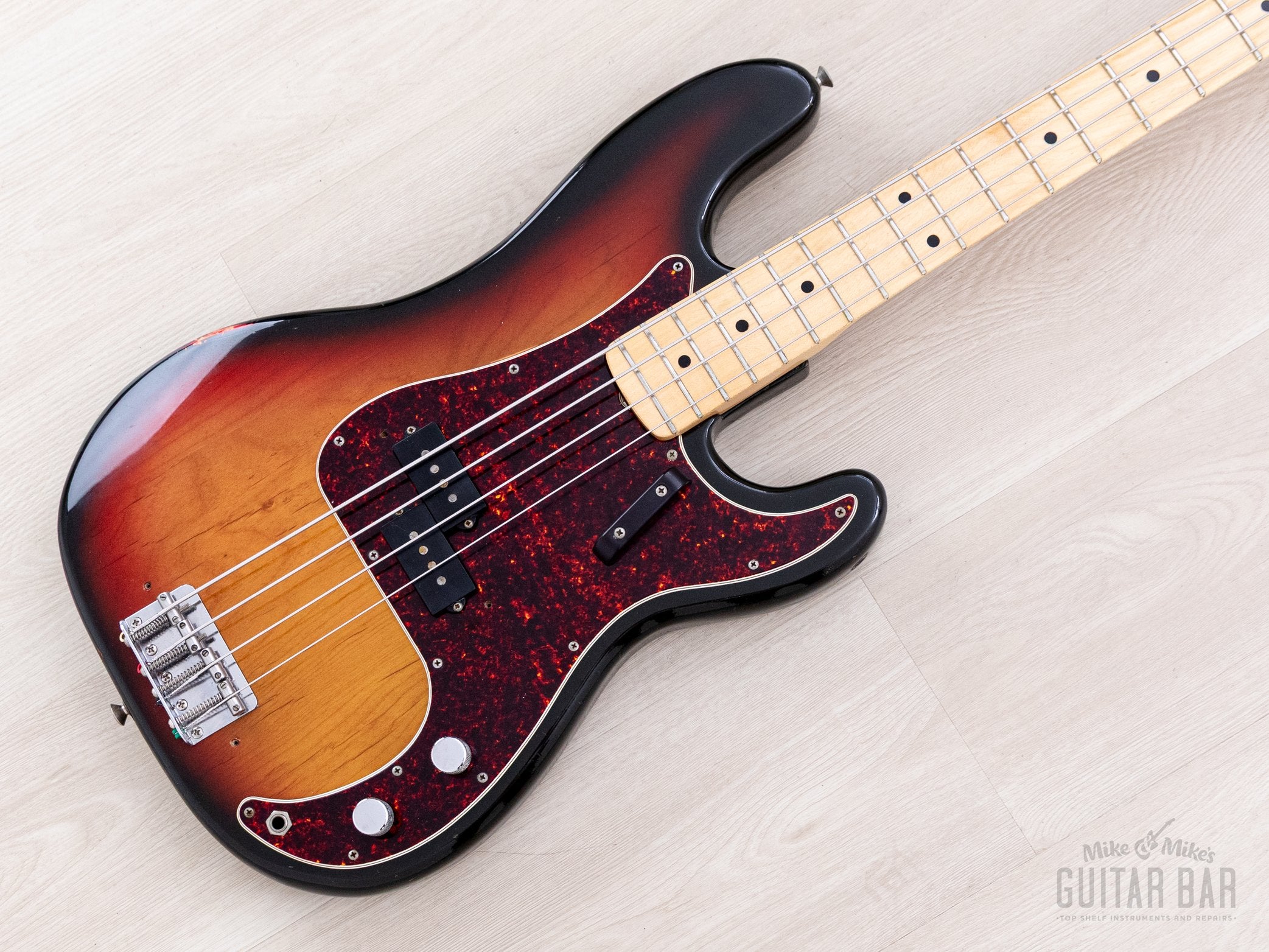 1973 Fender Precision Bass Sunburst Vintage Bass, Lightweight w/ 