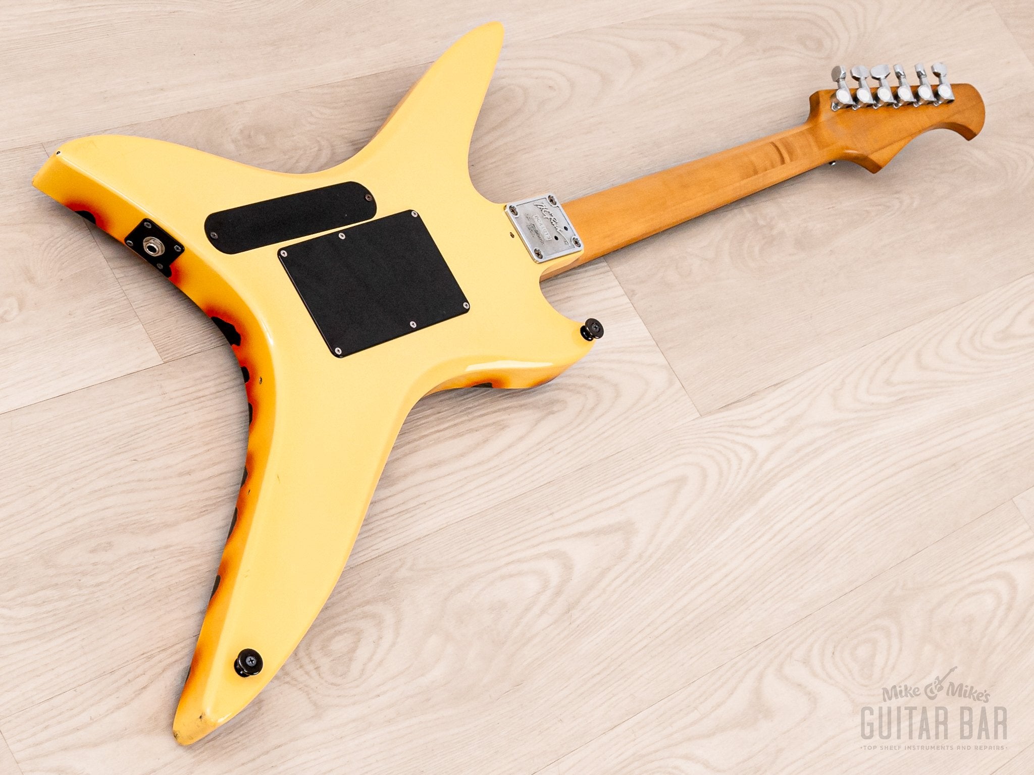 1980s BC Rich Stealth NJ Series Explorer Cheetah Print w/ Floyd Rose &