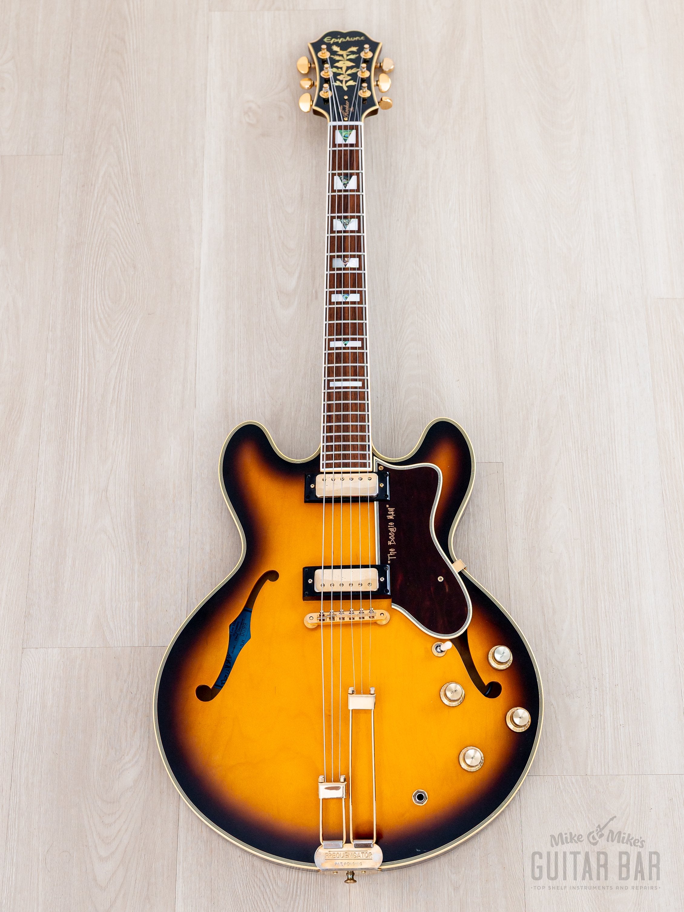 2000 Epiphone USA John Lee Hooker Signature 1964 Sheraton Sunburst, Ne