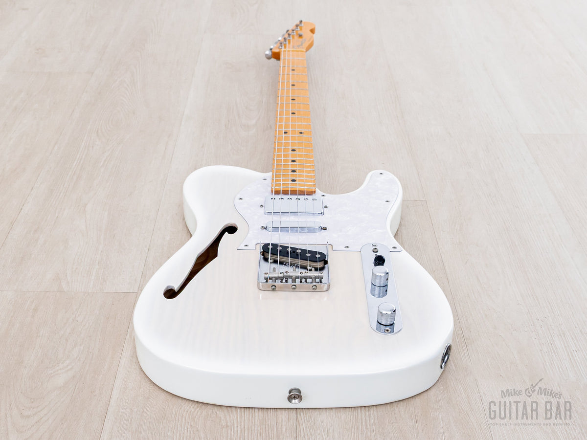 TN90-SPL Thinline Telecaster White Solid Gold low front view