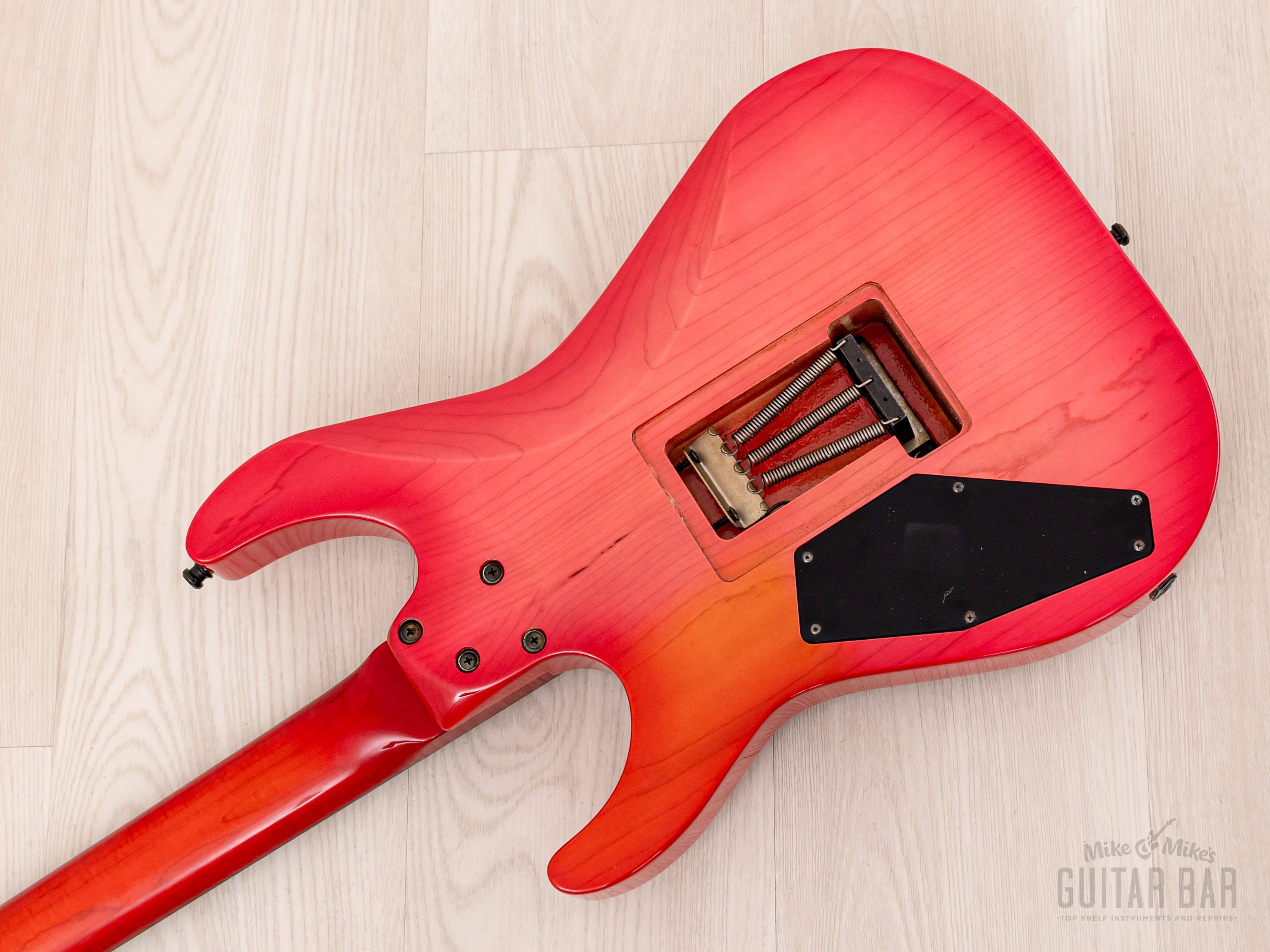 1980s ESP Custom Shop “T. Shibahara” Vintage Superstrat Pink Sunburst w/ Floyd Rose, Dimarzio & Case