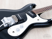 Firstman Mosrite Ventures Model pickups, controls and vibrato close-up