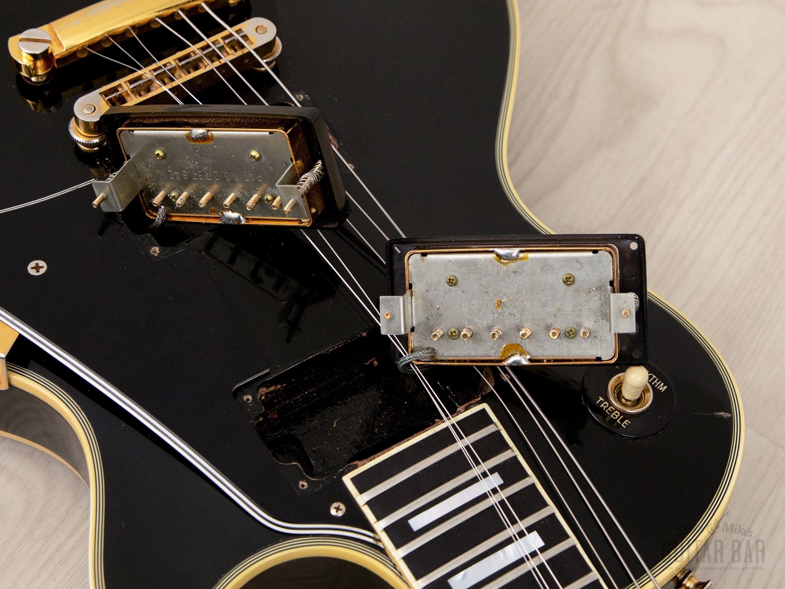 1976 Gibson Les Paul Custom Black Beauty Vintage Electric Guitar w/ T Tops, Case