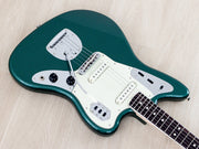 2026 Fender Traditional II 60s Jaguar Sherwood Green, body angled view