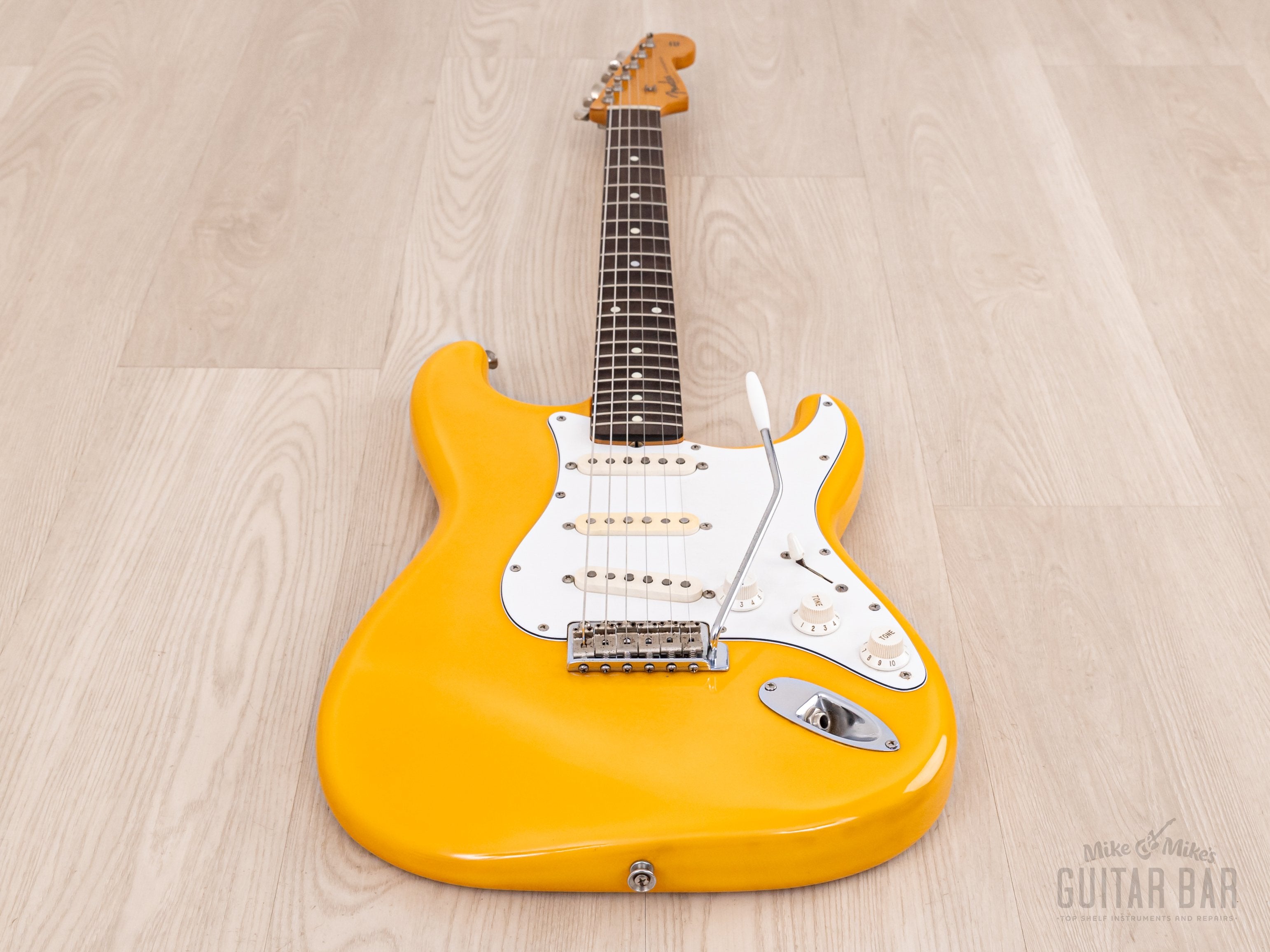 1986 Fender Order Made Yngwie Malmsteen Stratocaster ST62 Yellow White w/ USA Dimarzio DP117, Japan MIJ Fujigen