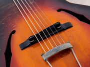 1937 Gibson L-37 compensated ebony bridge and trapeze tailpiece