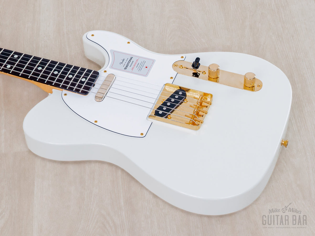 2025 Fender Traditional II 60s Telecaster White Pearl, body side angle