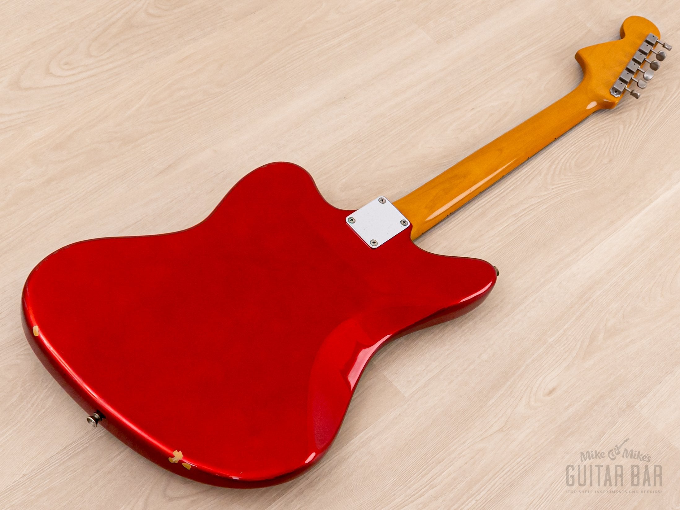 1999 Fender Jaguar '62 Vintage Reissue JG66-85 Candy Apple Red + Headstock, Japan CIJ