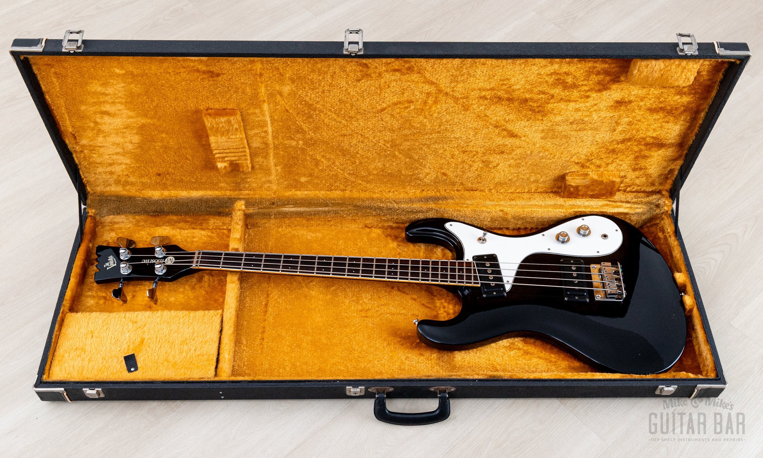 1990 Mosrite Ventures Model Bass Standard Series VMB-900 Black w/ Case