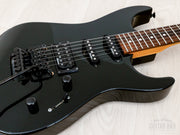 Body close-up with SSH pickups and Floyd Rose-licensed tremolo