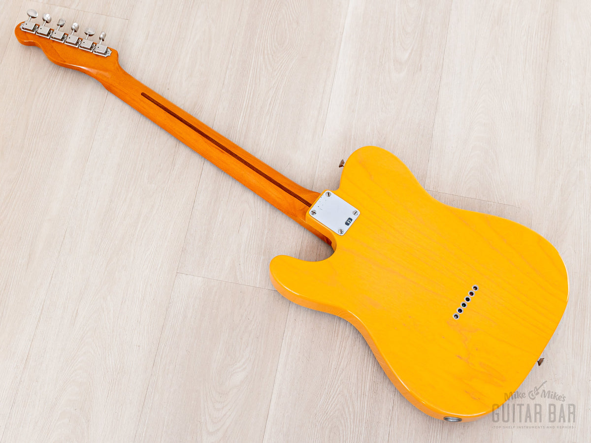 1999 Fender American Vintage 52 Telecaster Butterscotch, full back angled view