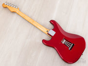 1984 Tokai Goldstar Sound TST-70 Metallic Red, back angled view