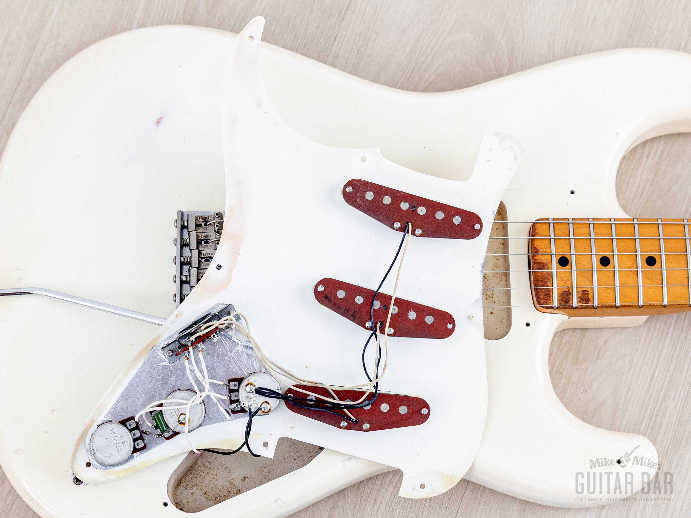 1982 Fender '57 Stratocaster JV ST57-65 Olympic White w/ USA Fullerton