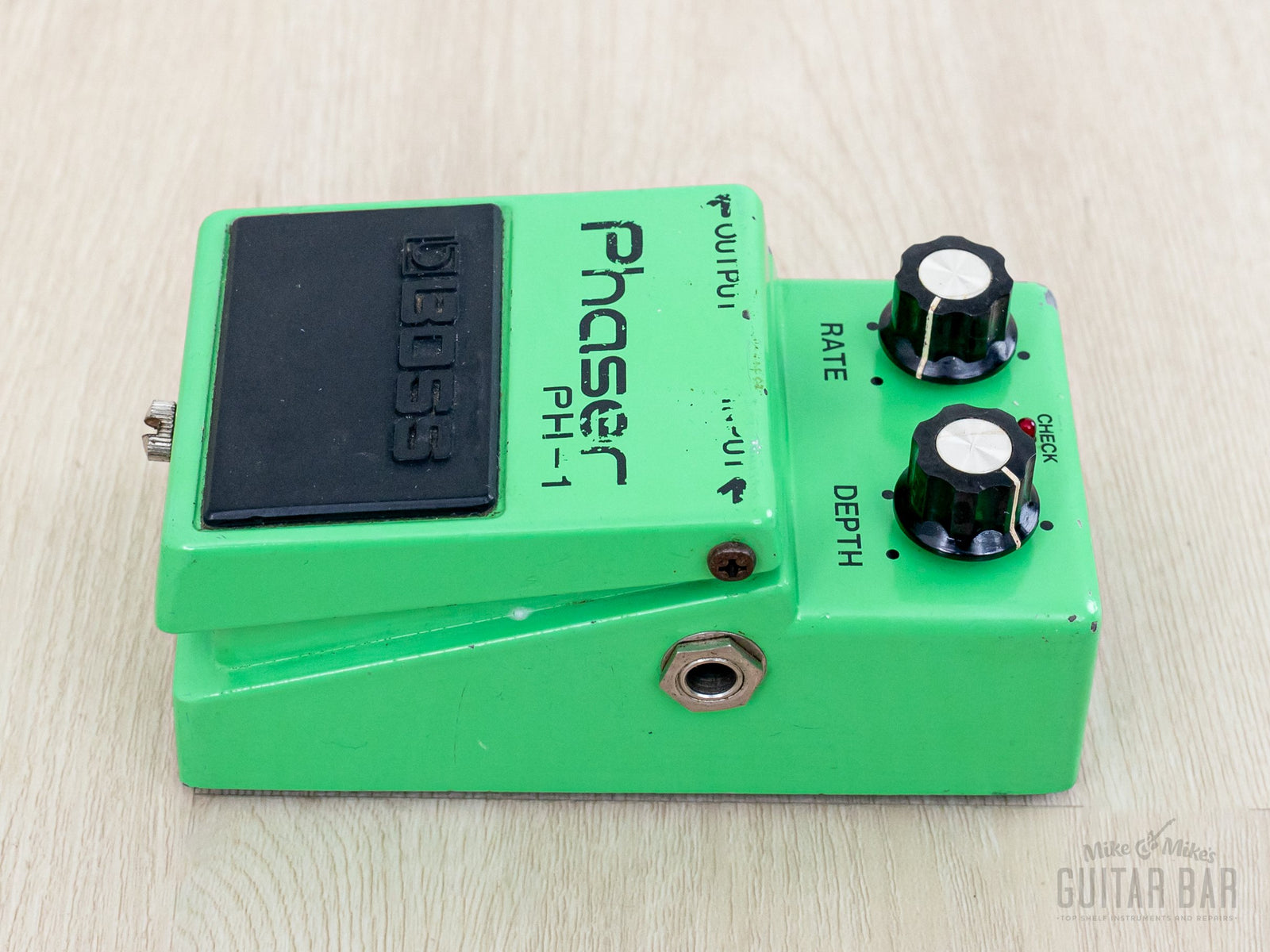 vintage boss pedal 1979 Boss PH-1 Phaser Silver Screw Vintage Guitar Effects Pedal Black