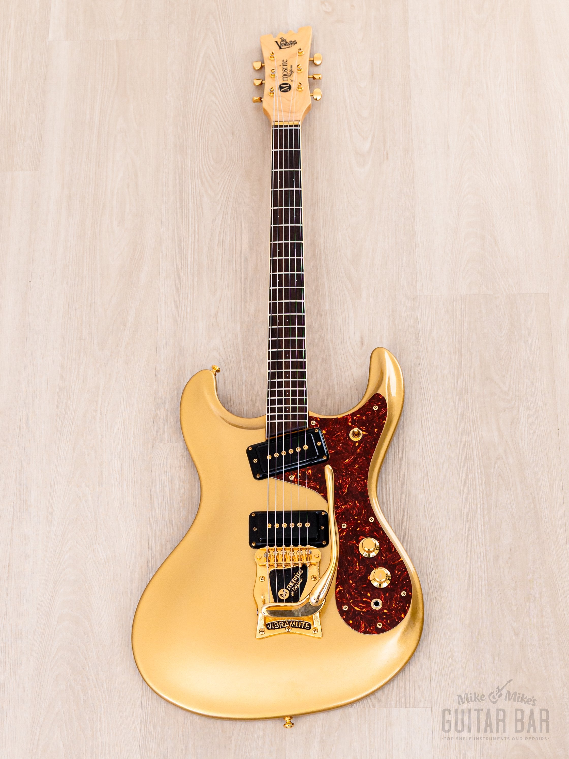 超美品 Mosrite ベンチャーズ Gold Parts Model 2000s Mosrite Ventures Model Super Custom 65 Gold w/ Gold Hardware, Vi