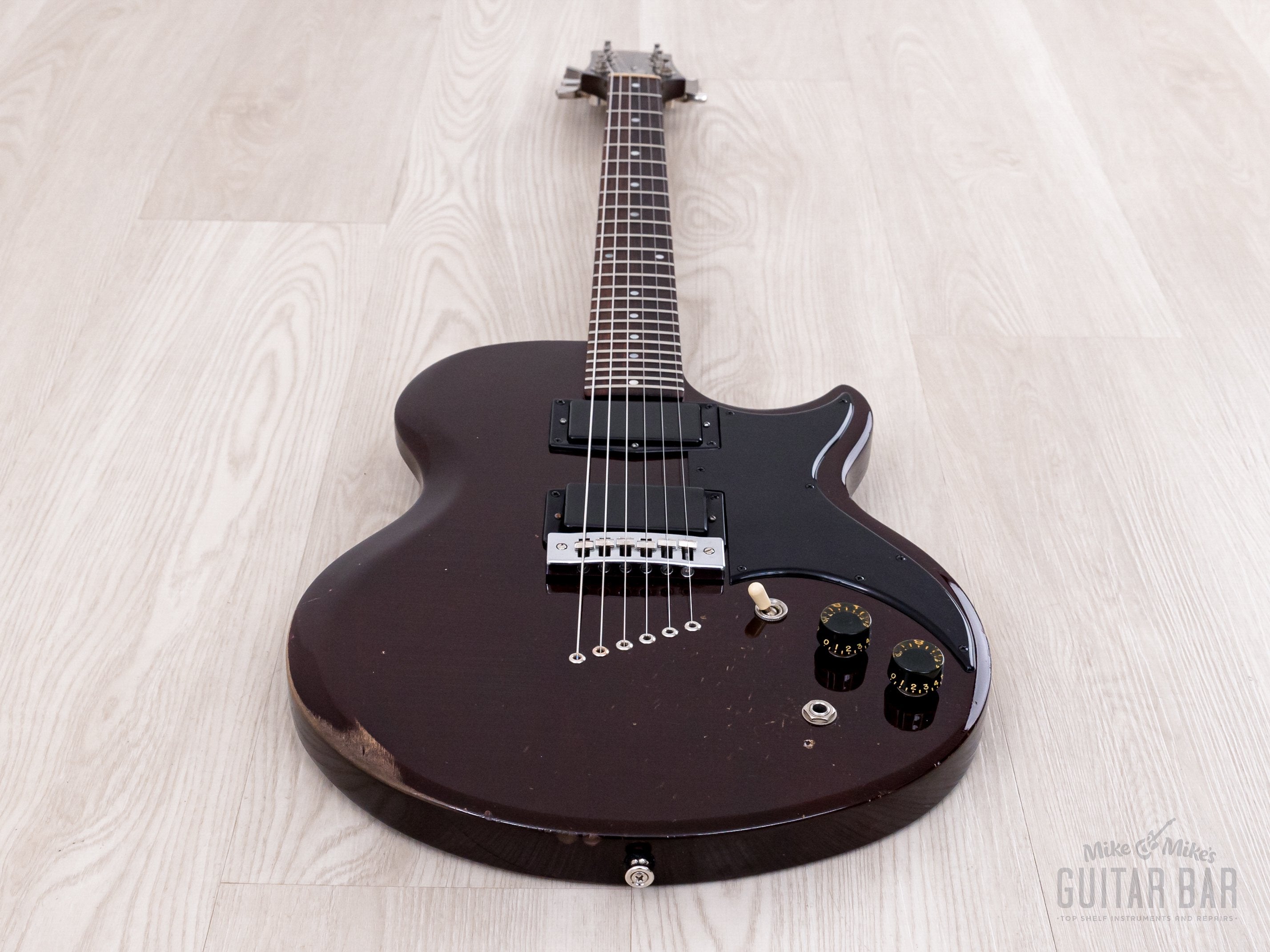 1976 Gibson L6-S Deluxe Vintage Electric Guitar Wine Red, 100% Origina