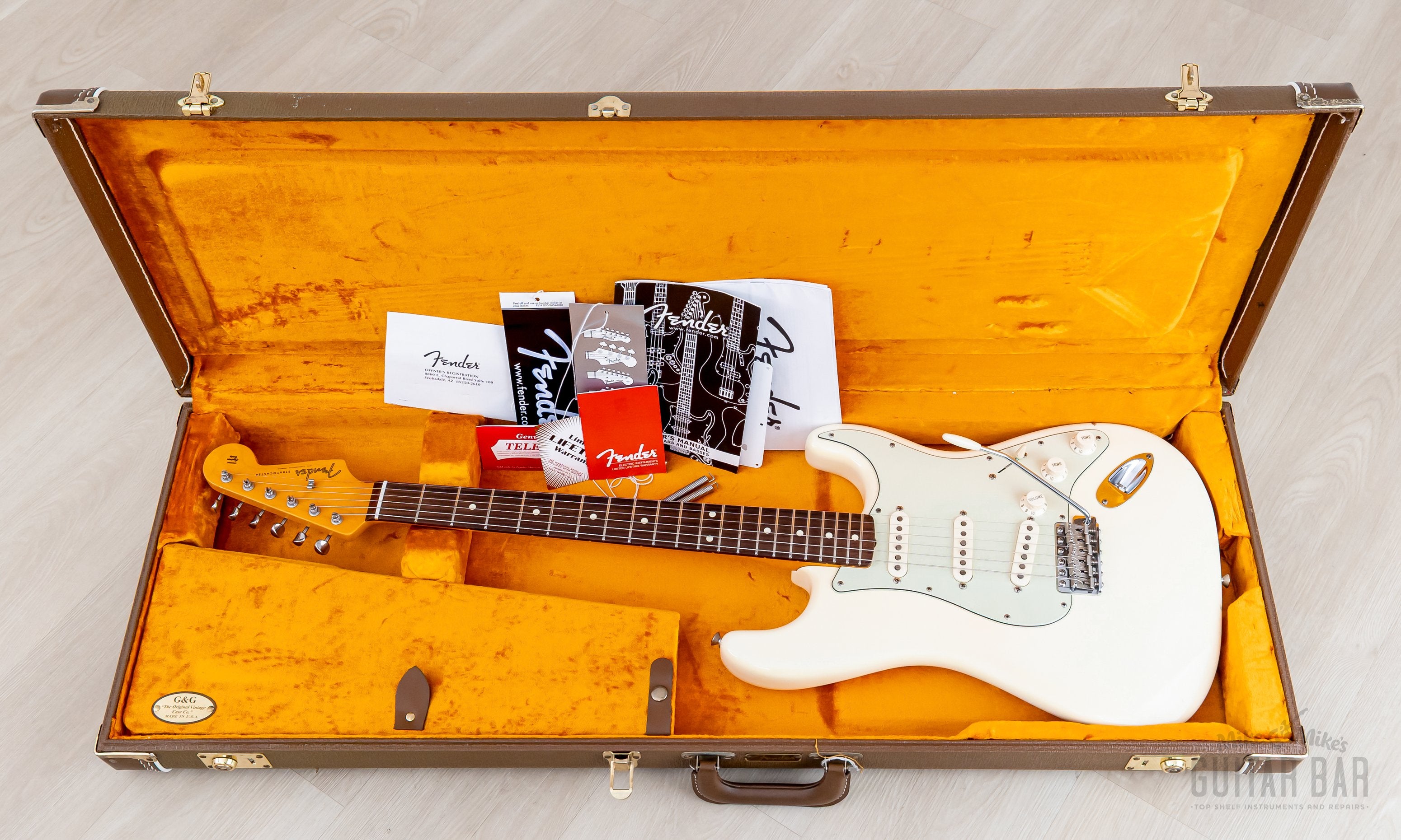 2012 Fender American Vintage Hot Rod '62 Stratocaster Olympic White w/