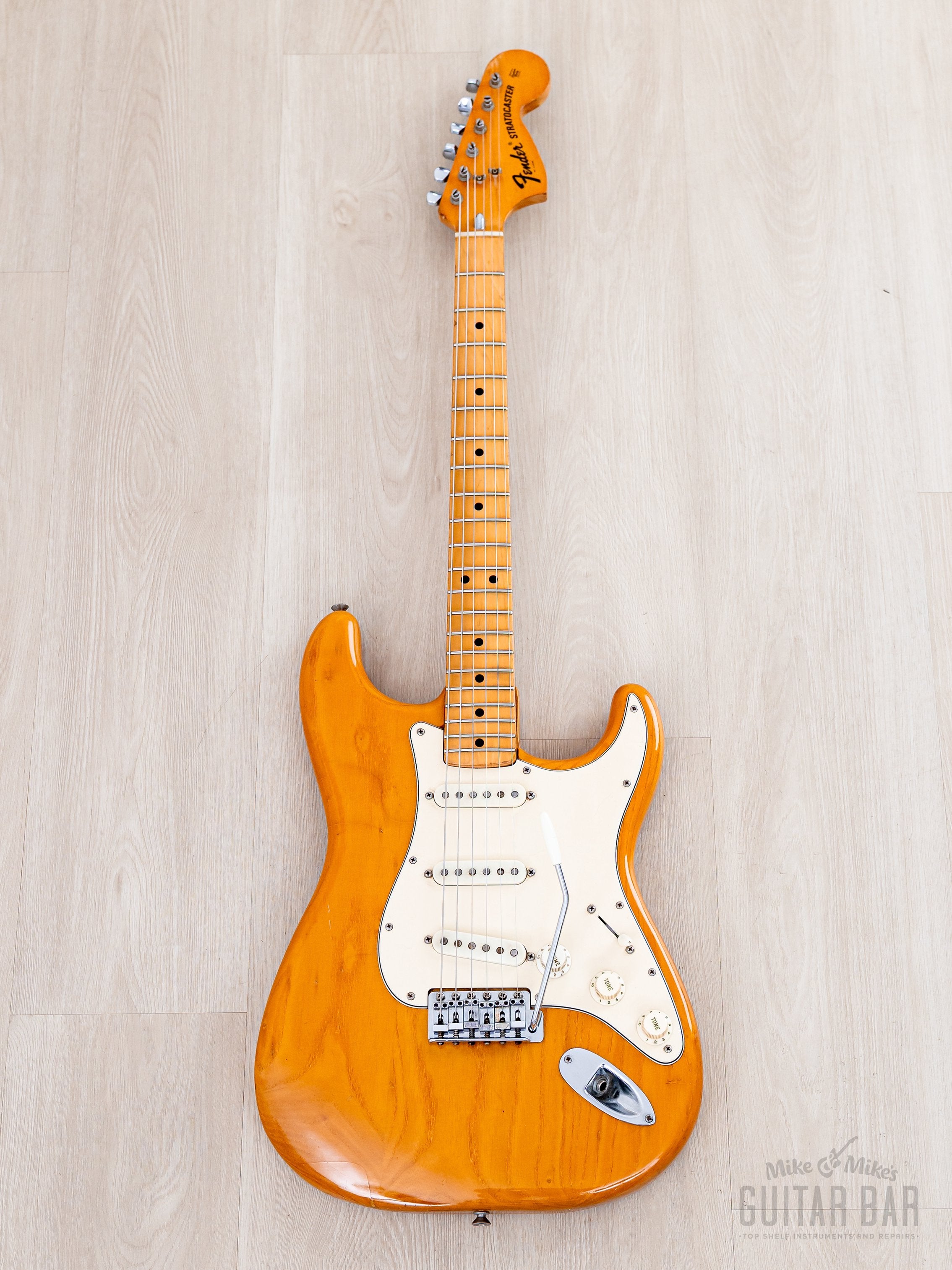 1974 Fender Stratocaster Vintage Electric Guitar Natural w/ Case
