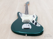 2026 Fender Traditional II 60s Jaguar Sherwood Green, front view, low angle