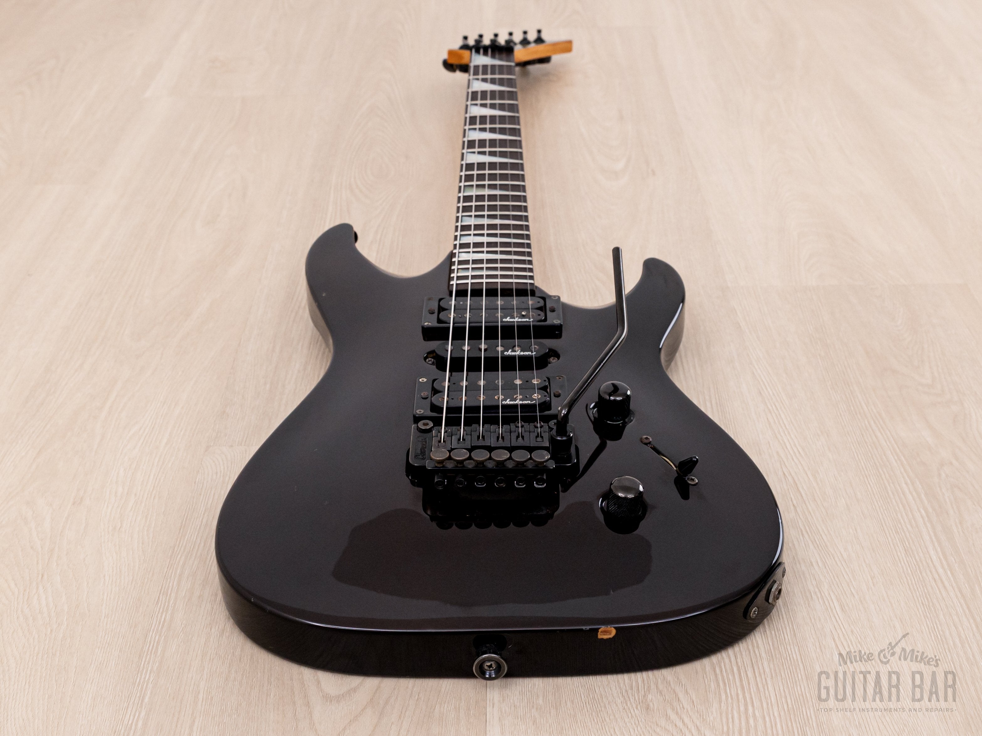 1990 Charvel by Jackson Dinky Arched-Top DKA-115-HSH See-Through Brown w/ Floyd Rose