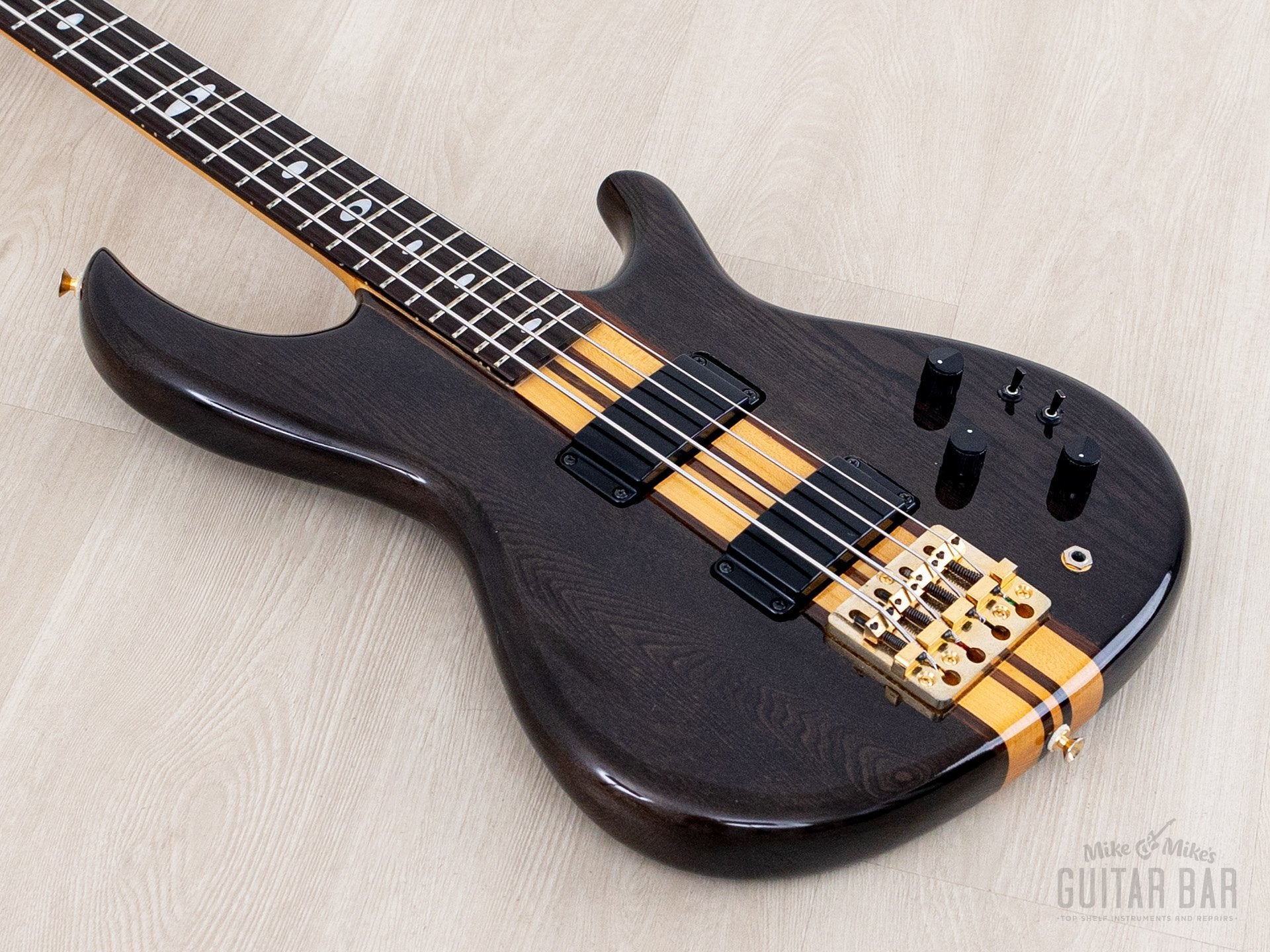 1990s Aria Pro II Super Bass SB-800 See-through Black