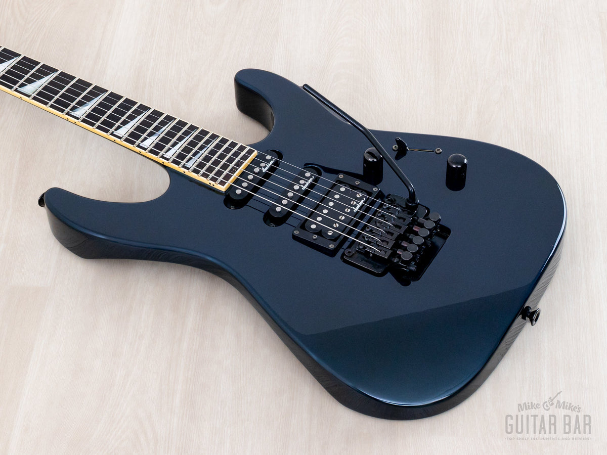 Body and neck angled from the treble side