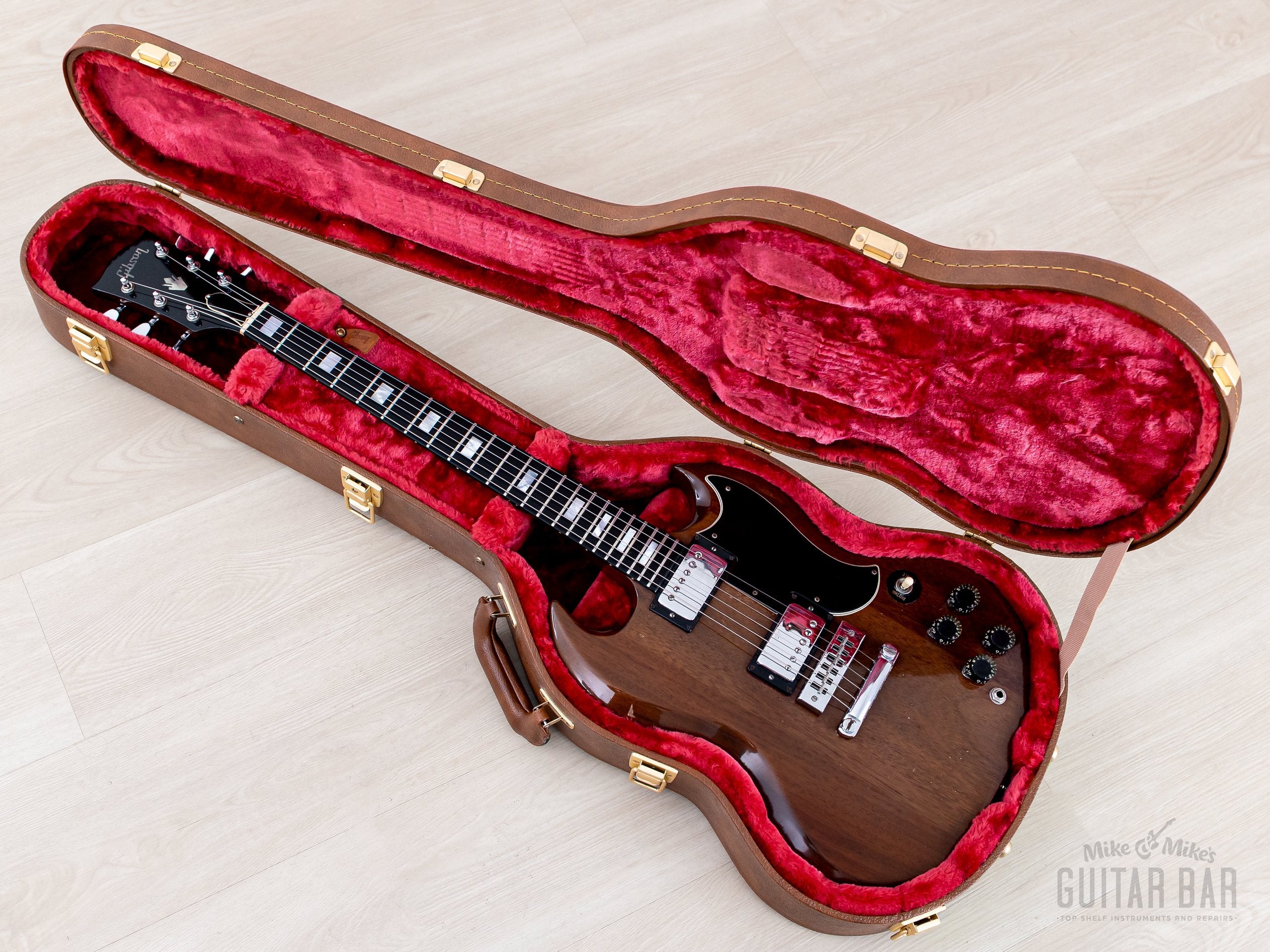 1974 Gibson SG Standard Vintage Guitar Walnut w/ Ebony Board, Tarback