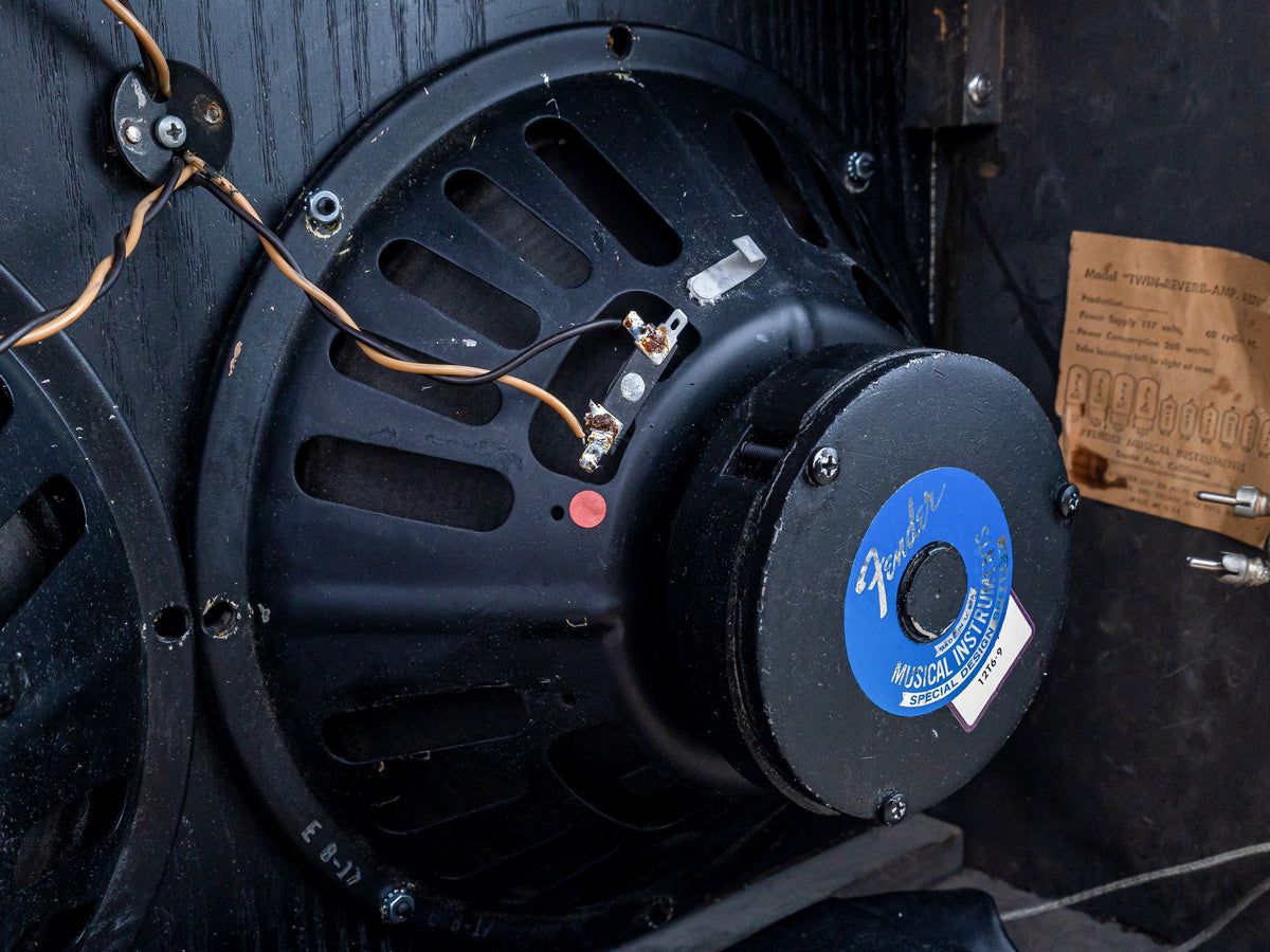 1970 Fender Twin Reverb, second Oxford 12T6 speaker magnet