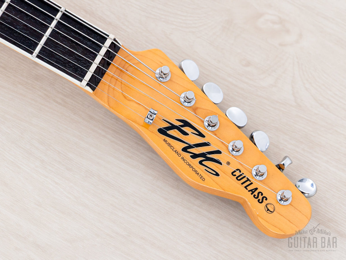 2016 Elk Cutlass CT Limited Edition White, Elk headstock front