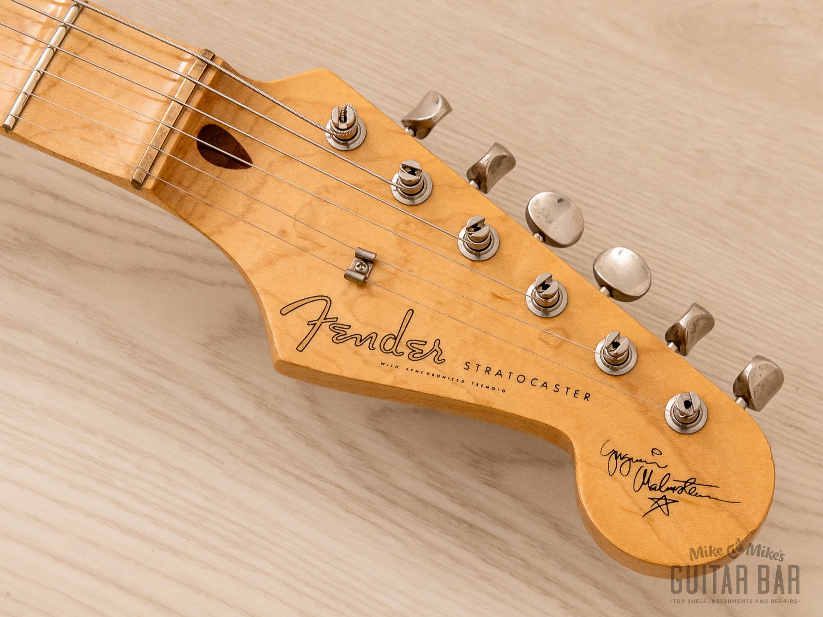 1995 Fender Custom Edition Yngwie Malmsteen Stratocaster ST57-140YM Yellow  White w/ Hangtags, Japan MIJ