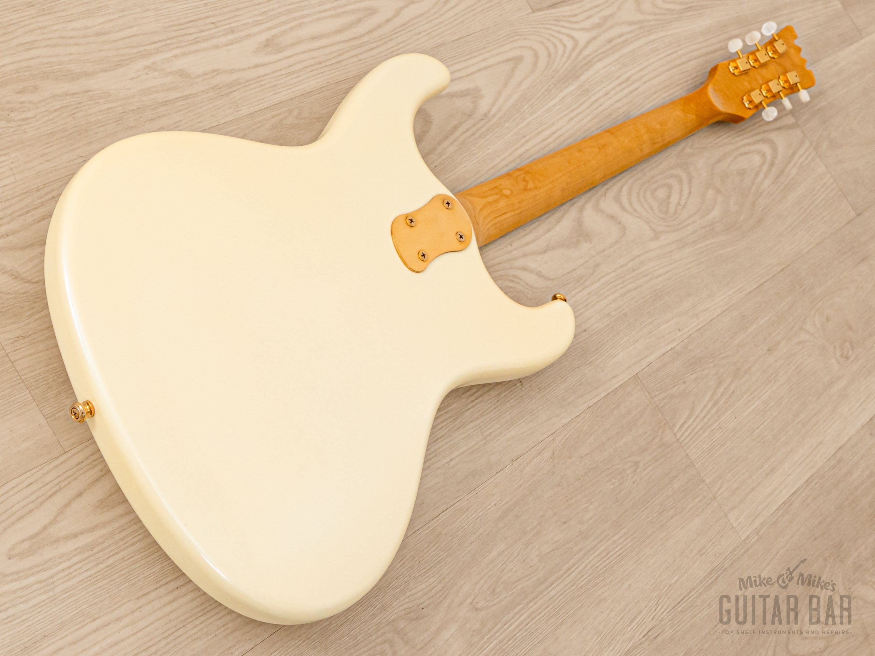 2000s Mosrite Ventures Model Super Custom '65 Pearl White w/ Gold Hardware, Vibramute & Case, Japan Kurokumo