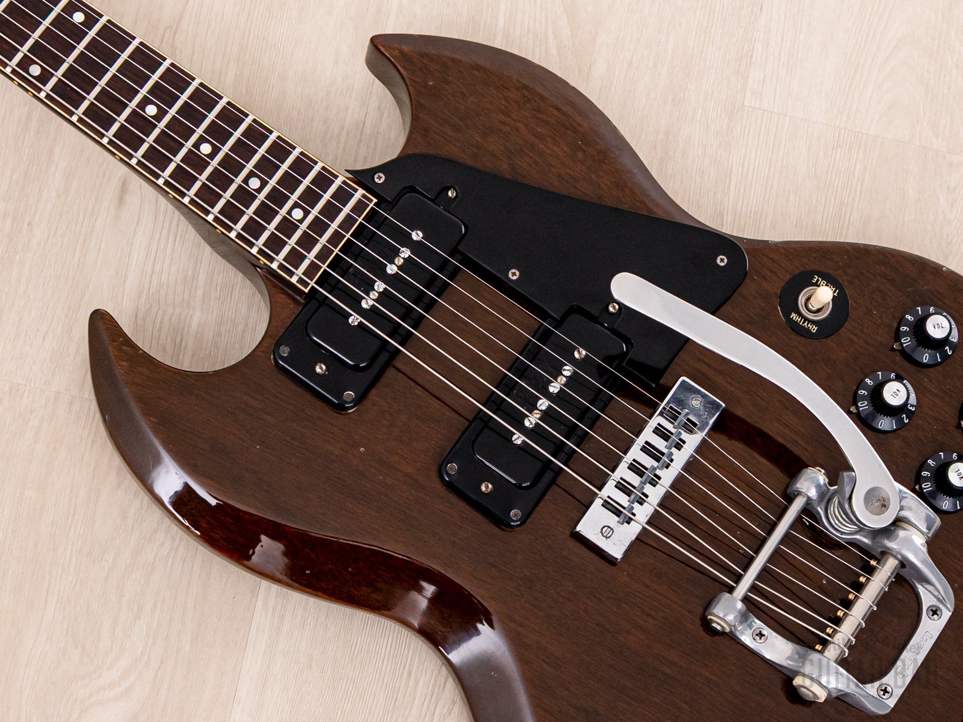 1972 Gibson SG Pro Vintage Guitar Walnut w/ Bigsby & P-90s, Special