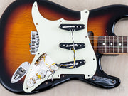 2024 Fender Stratocaster XII 12-string Sunburst, pickguard lifted, pickups