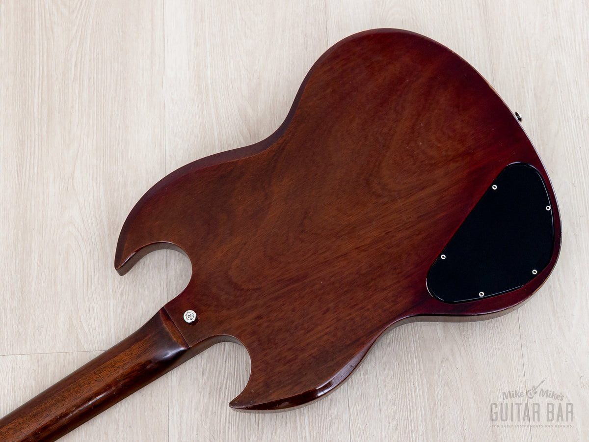 1973 Gibson SG Standard Walnut - back of body close-up